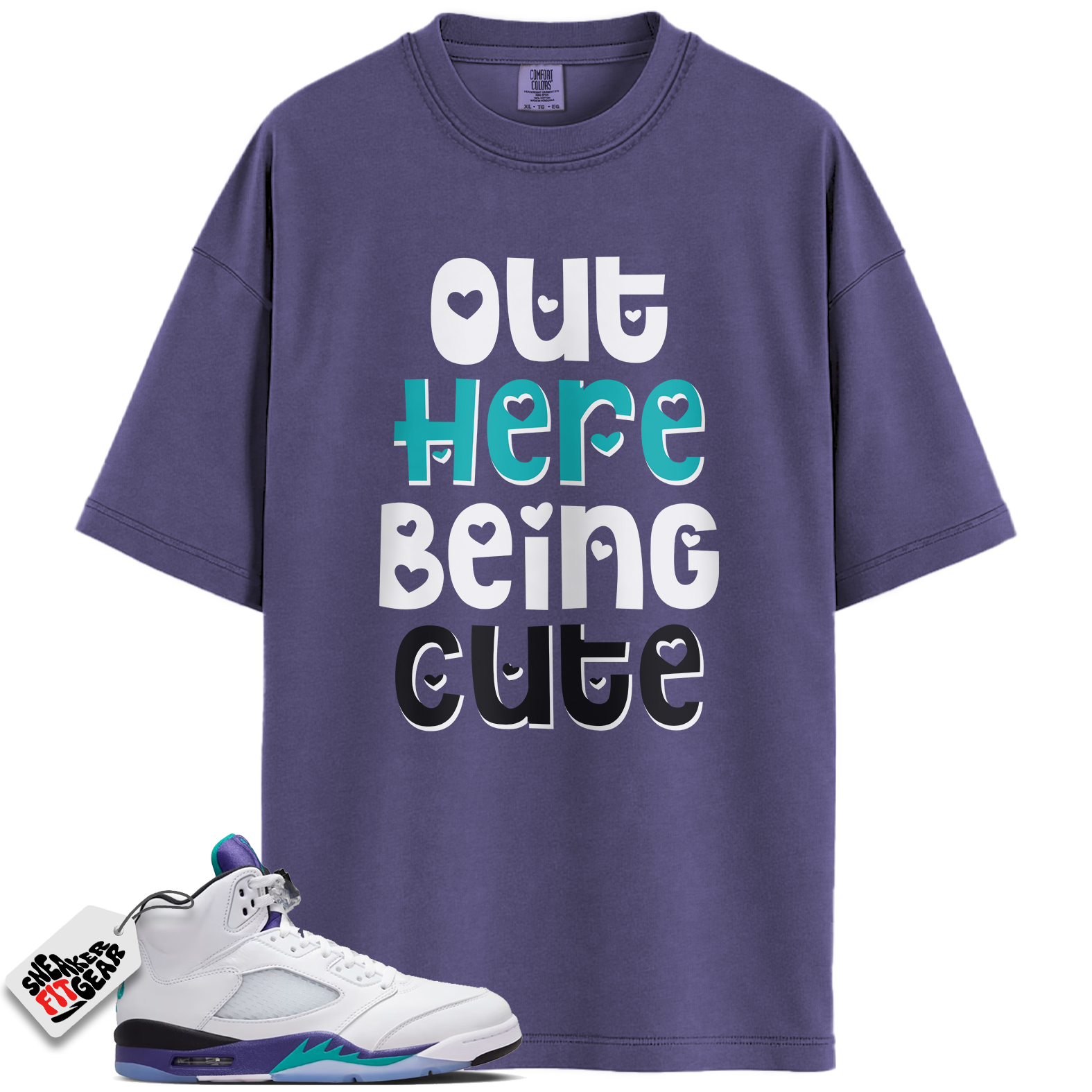 Jordan 5 Retro Grape (2025) Match Shirts, CUTE Shirts To Match Jordan 5 Retro Grape (2025)