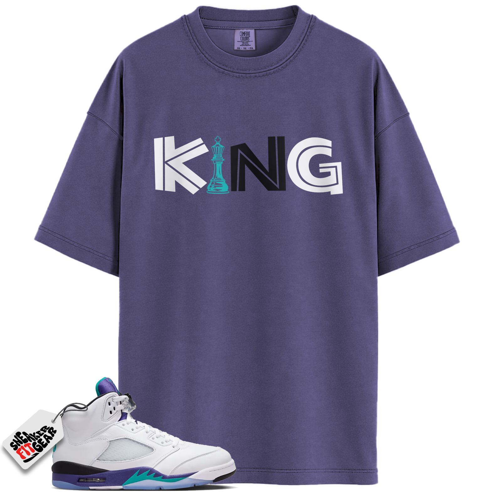 Jordan 5 Retro Grape (2025) Match Shirts, KING Shirts To Match Jordan 5 Retro Grape (2025) Main image