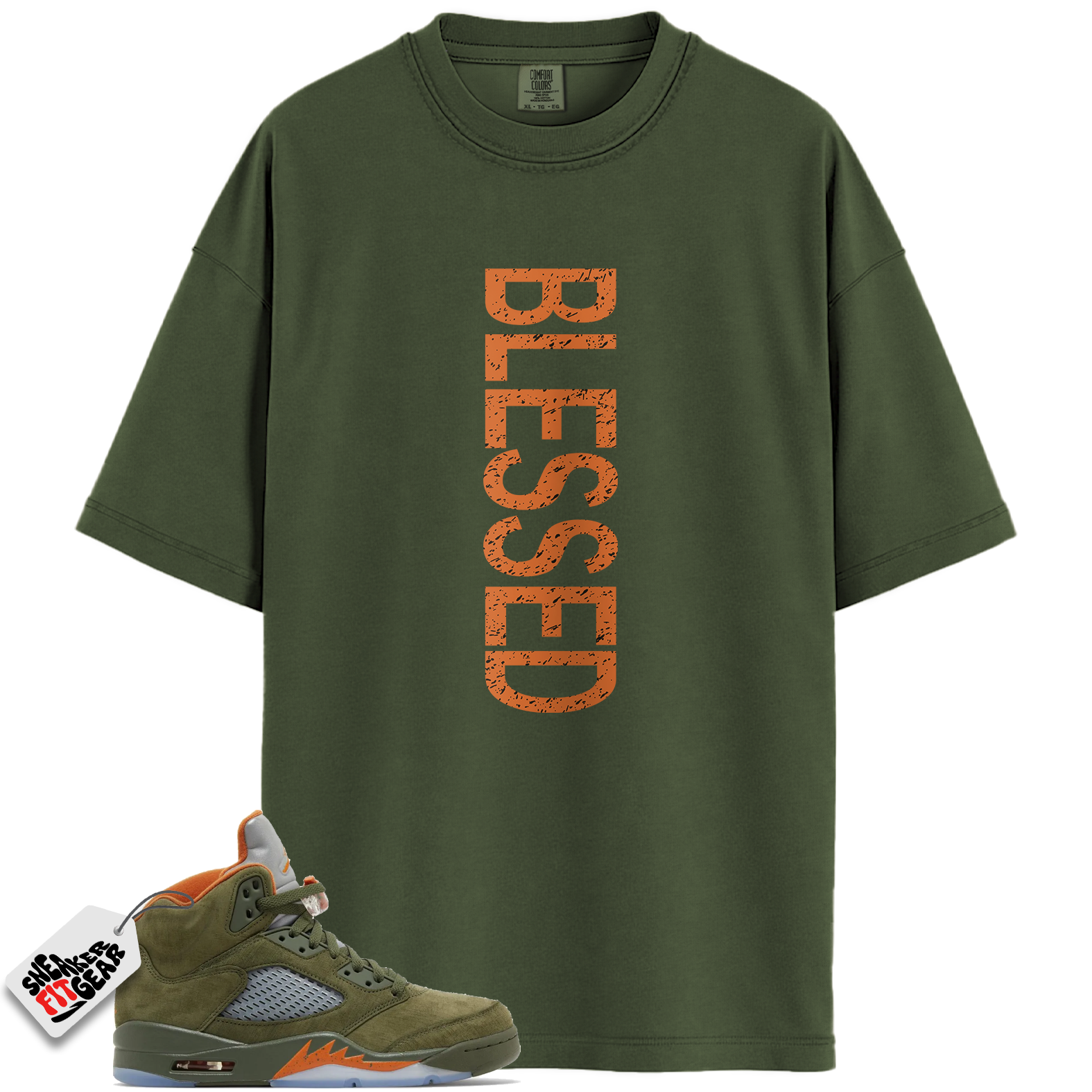 Jordan 5 Retro Olive Match Shirts, BLSSD  Shirts To Match Jordan 5 Retro Olive