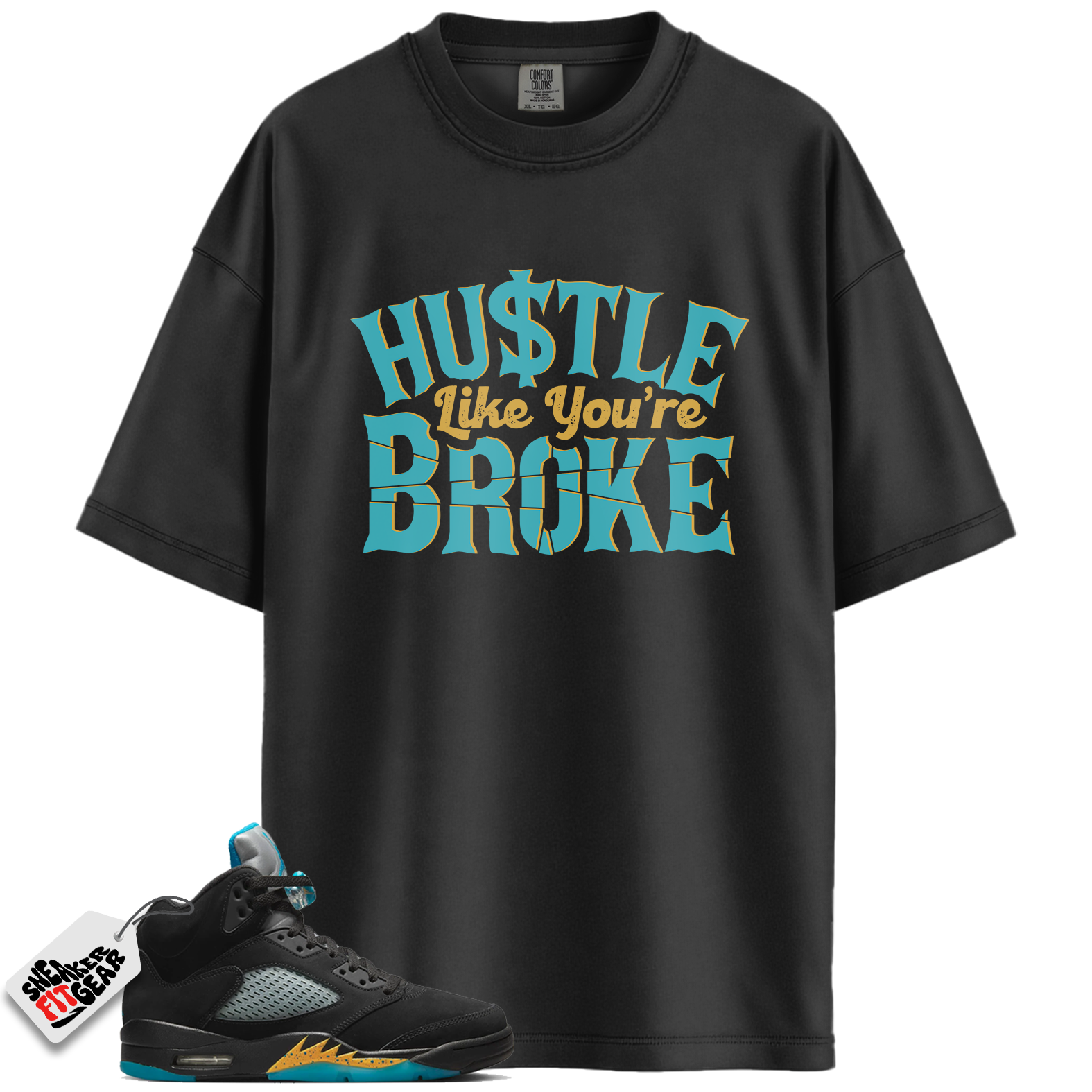 Jordan 5 Retro Aqua Match Shirts, BROKE Shirts To Match Jordan 5 Retro Aqua