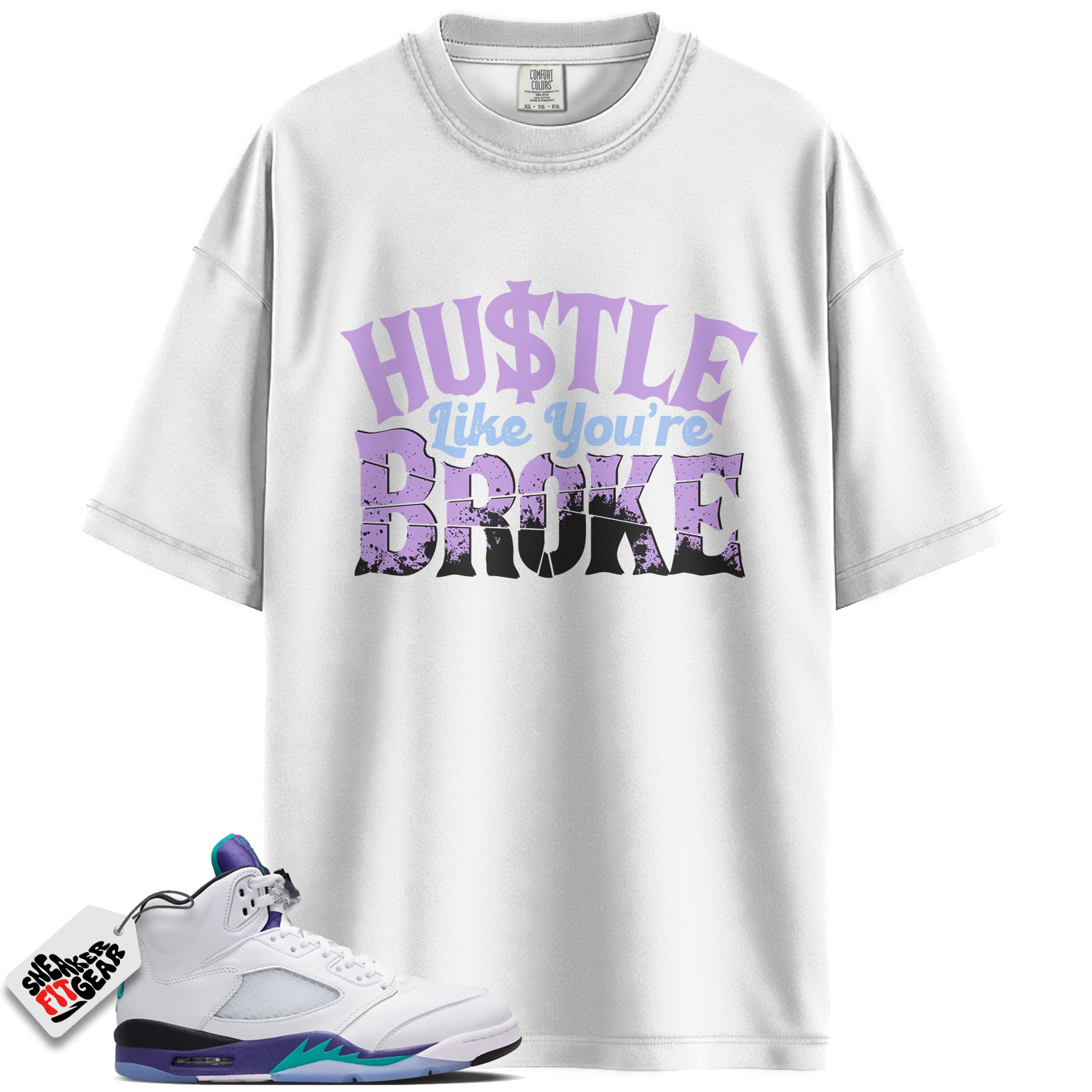Jordan 5 Retro Grape (2025) Match Shirts, BROKE Shirts To Match Jordan 5 Retro Grape (2025)
