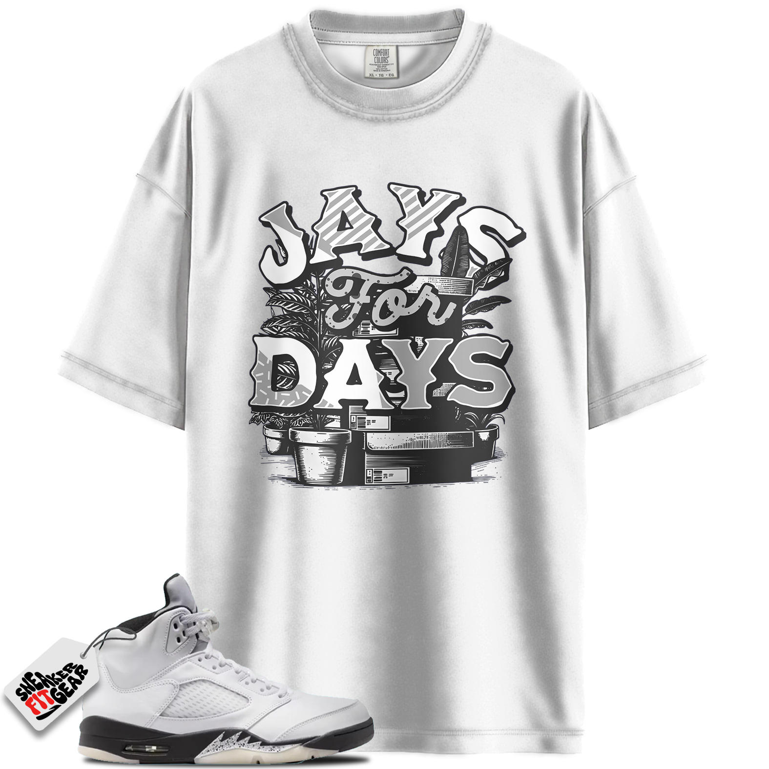 Jordan 5 Retro Reverse Metallic Match Shirts, Stacked Shirts To Match Jordan 5 Retro Reverse Metallic Main image