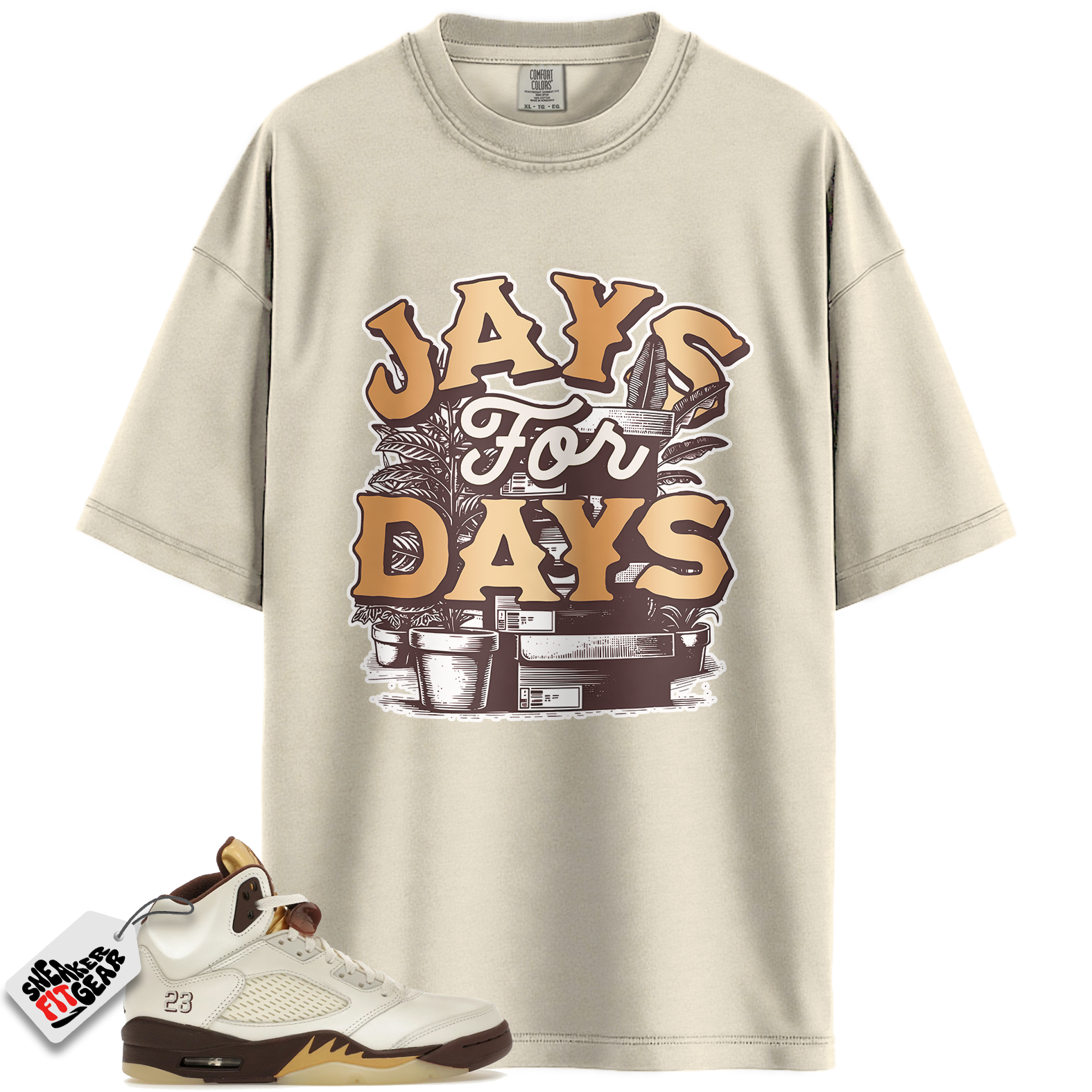 Women's Jordan 5 Retro Golden Ticket Match Shirts, Stacked Shirts To Match Women's Jordan 5 Retro Golden Ticket