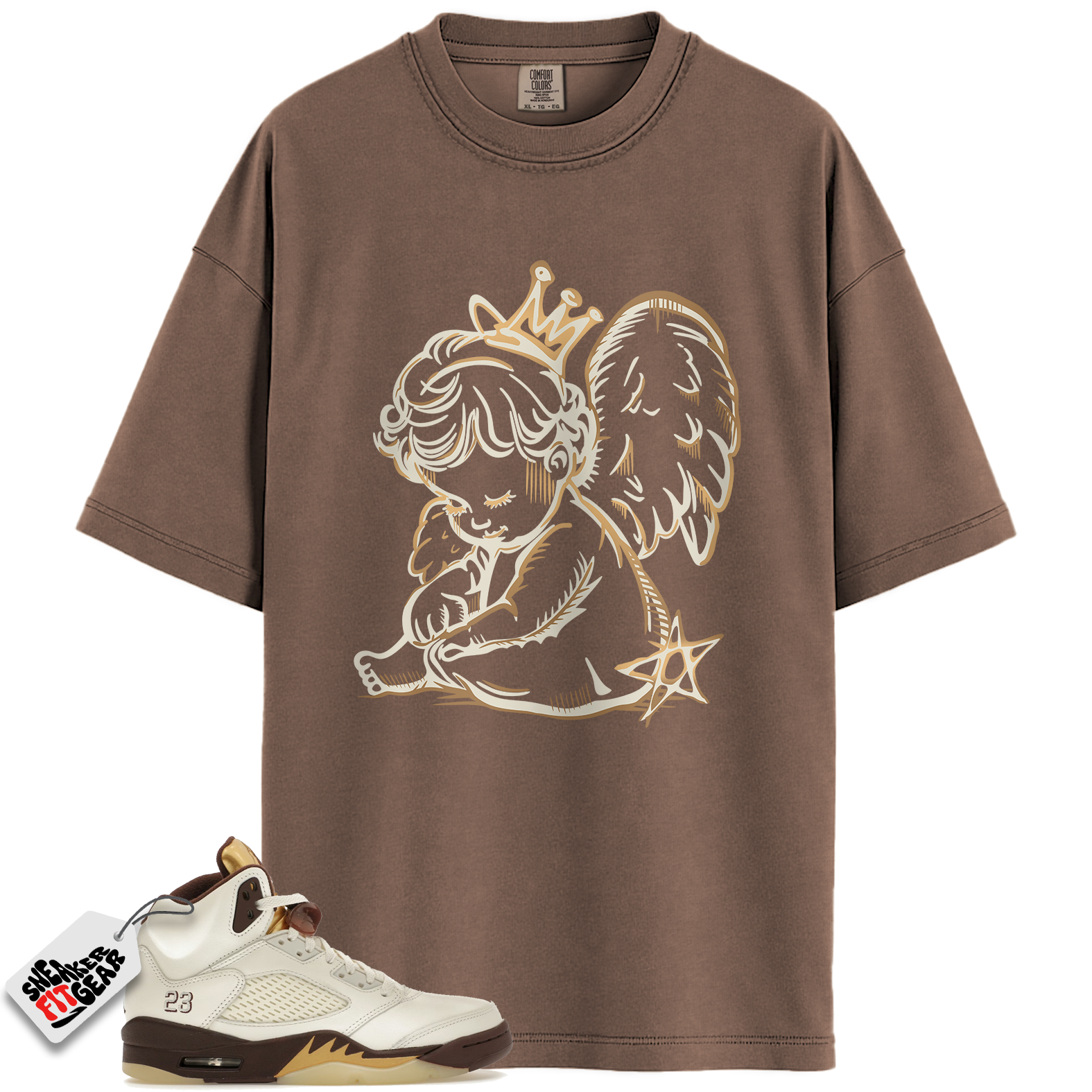 Women's Jordan 5 Retro Golden Ticket Match Shirts, Neon Angel Best T-shirts Shirts To Match Women's Jordan 5 Retro Golden Ticket Main image