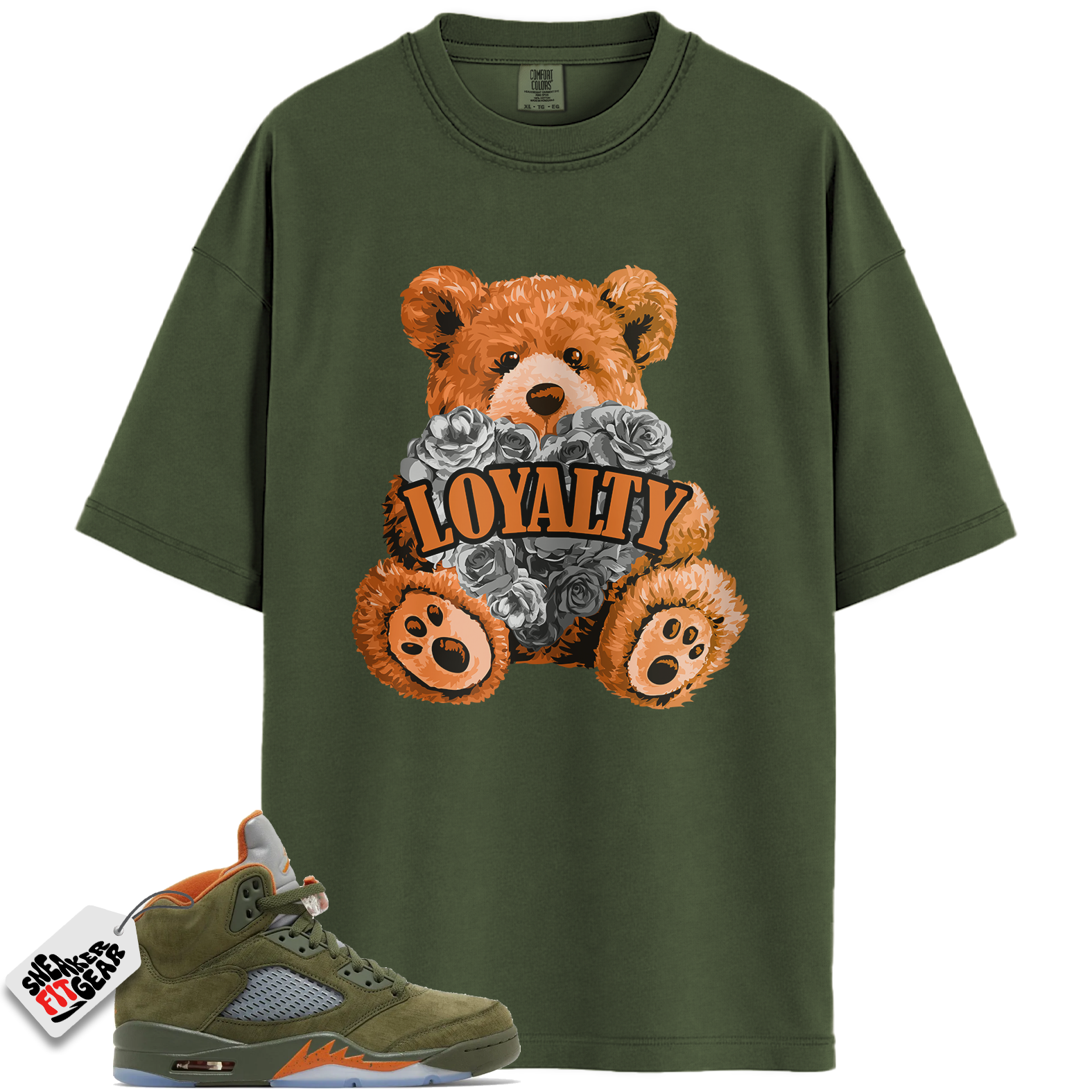 Jordan 5 Retro Olive Match Shirts, LYLTY Shirts To Match Jordan 5 Retro Olive