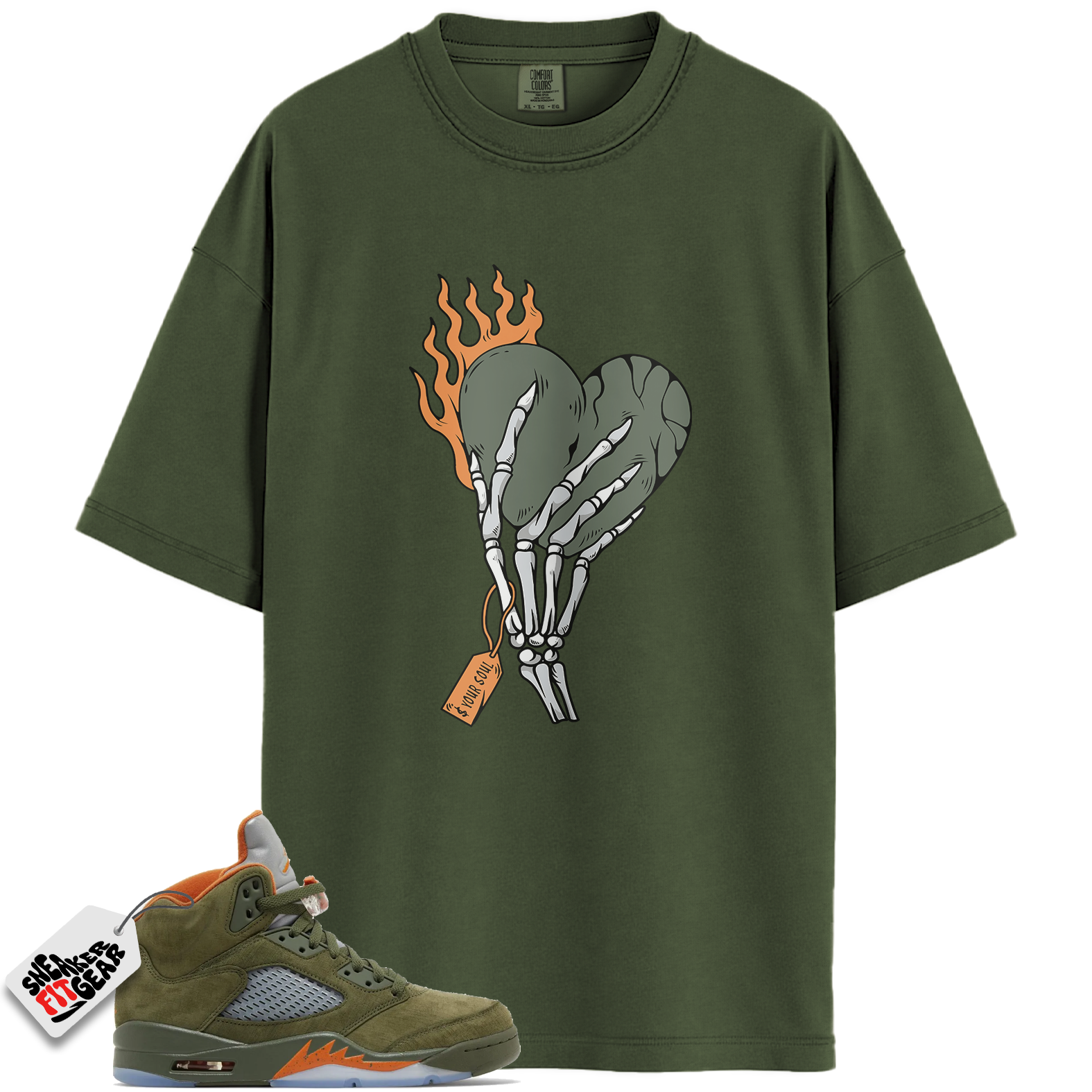 Jordan 5 Retro Olive Match Shirts, Cost Your Soul Shirt Shirts To Match Jordan 5 Retro Olive