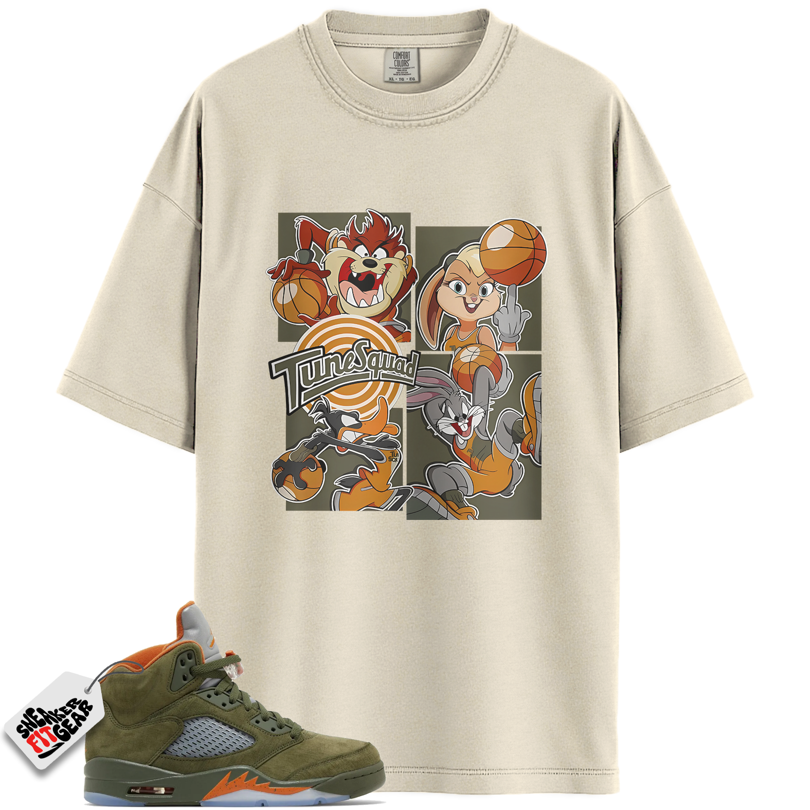 Jordan 5 Retro Olive Match Shirts, Bunny Basketball Jordan 5 Olive Shirt Shirts To Match Jordan 5 Retro Olive