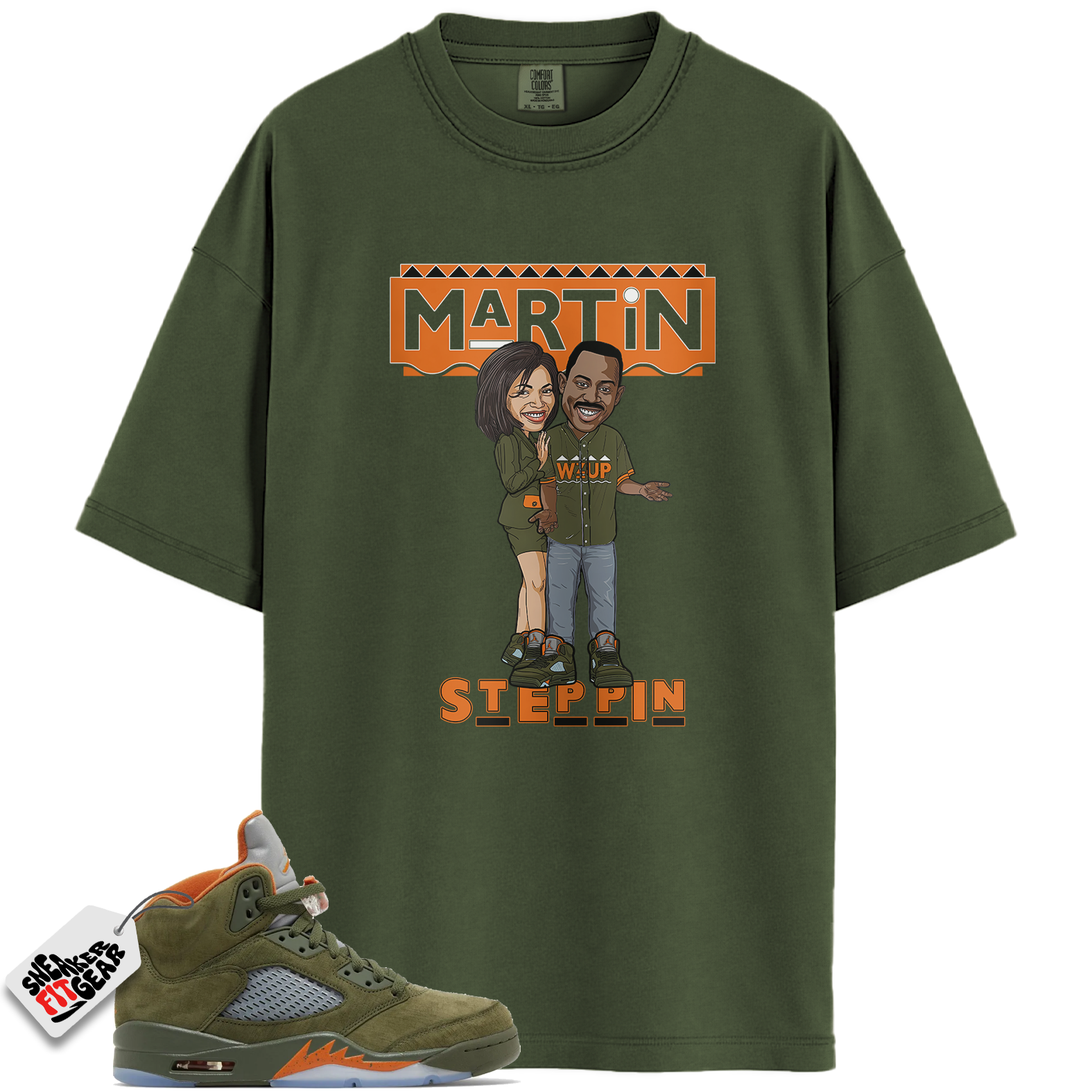 Jordan 5 Retro Olive Match Shirts, MM – Martin Steppin Shirt Shirts To Match Jordan 5 Retro Olive