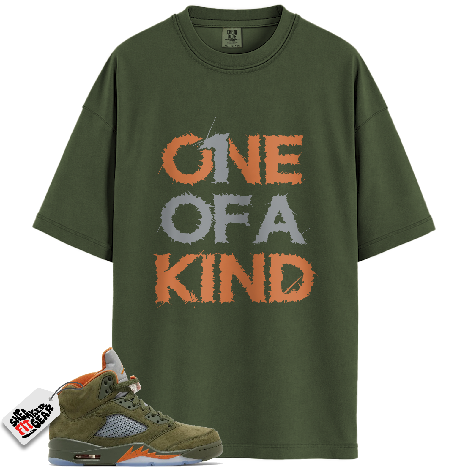 Jordan 5 Retro Olive Match Shirts, 1OAK Shirts To Match Jordan 5 Retro Olive