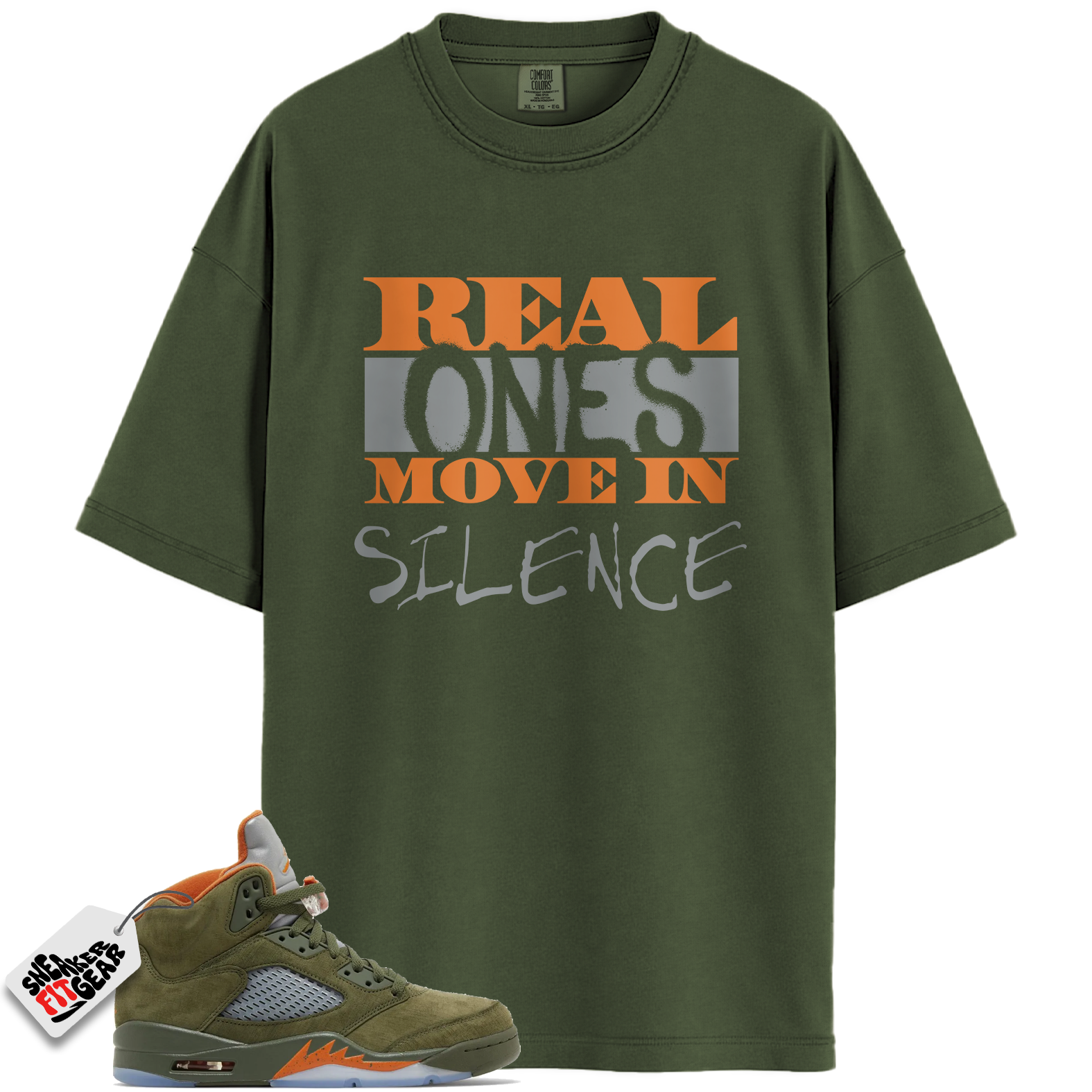 Jordan 5 Retro Olive Match Shirts, R1 Jordan Shirts To Match Jordan 5 Retro Olive Main image