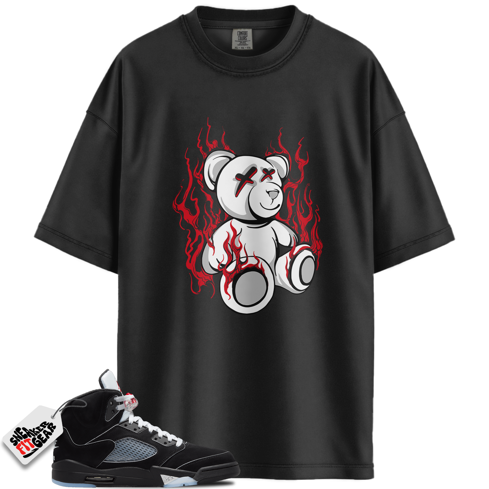 Jordan 5 Retro OG Black Metallic Reimagined Match Shirts, Bear Shirts To Match Jordan 5 Retro OG Black Metallic Reimagined Main image