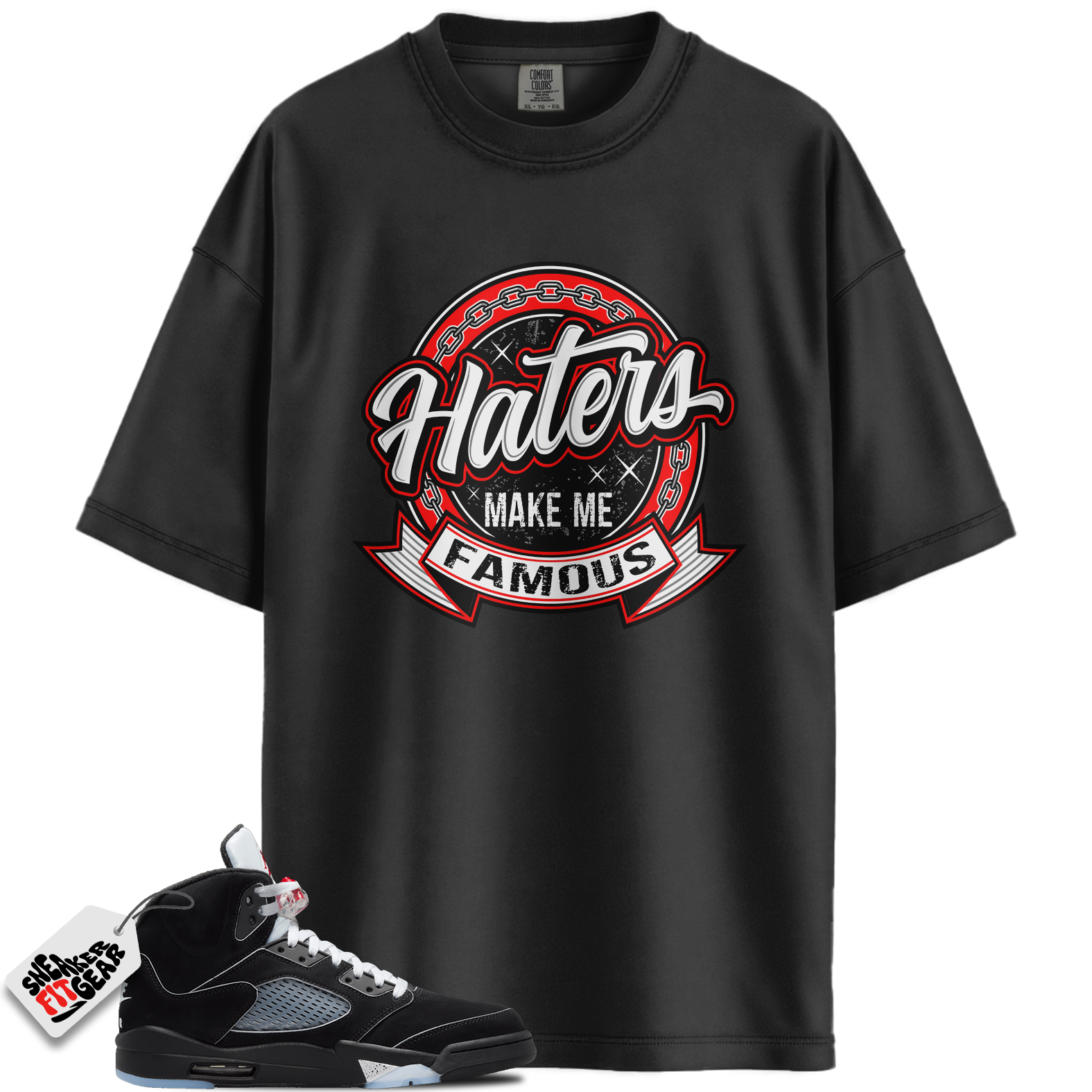 Jordan 5 Retro OG Black Metallic Reimagined Match Shirts, Hater Shirts To Match Jordan 5 Retro OG Black Metallic Reimagined