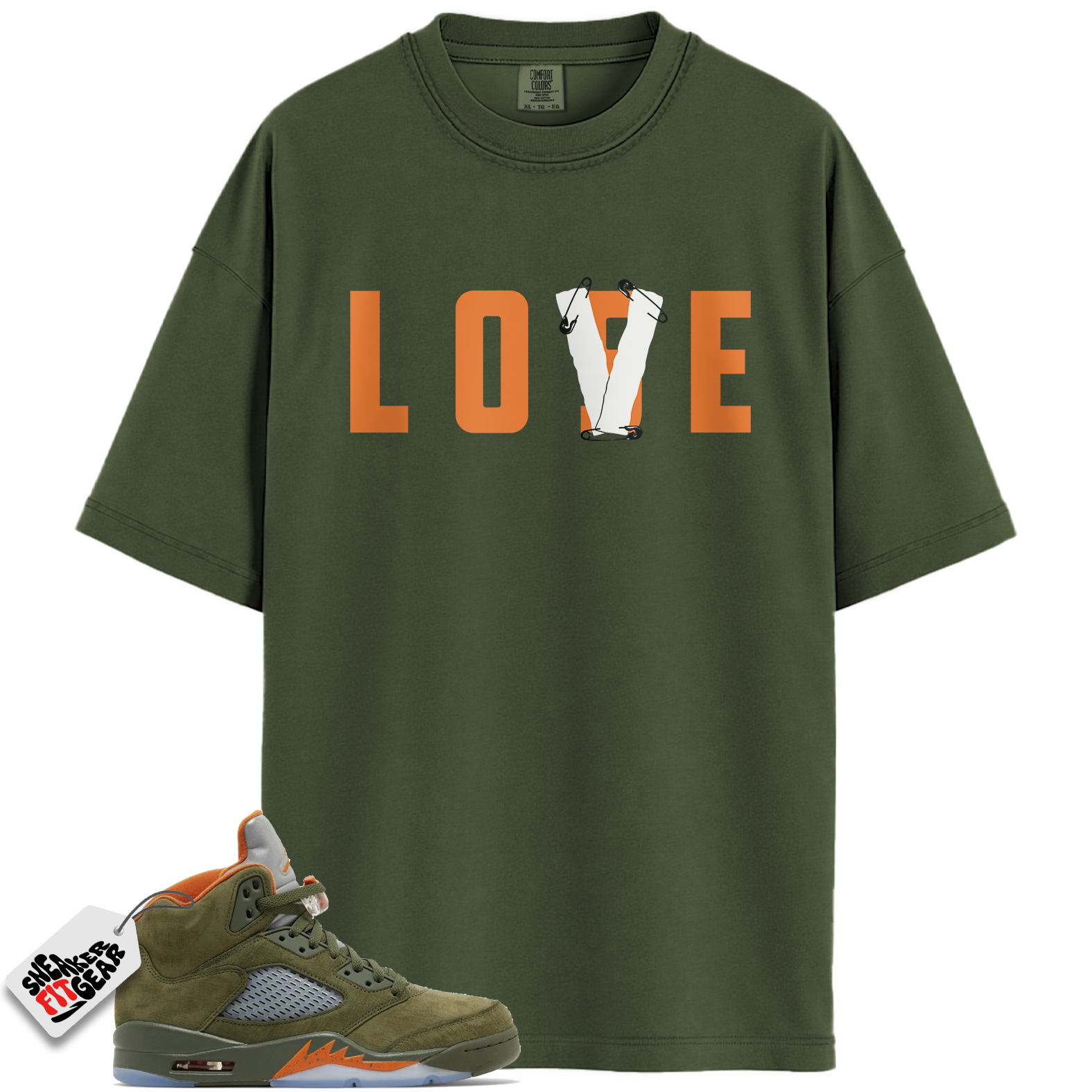 Jordan 5 Retro Olive Match Shirts, Love Lose Tee Shirts To Match Jordan 5 Retro Olive