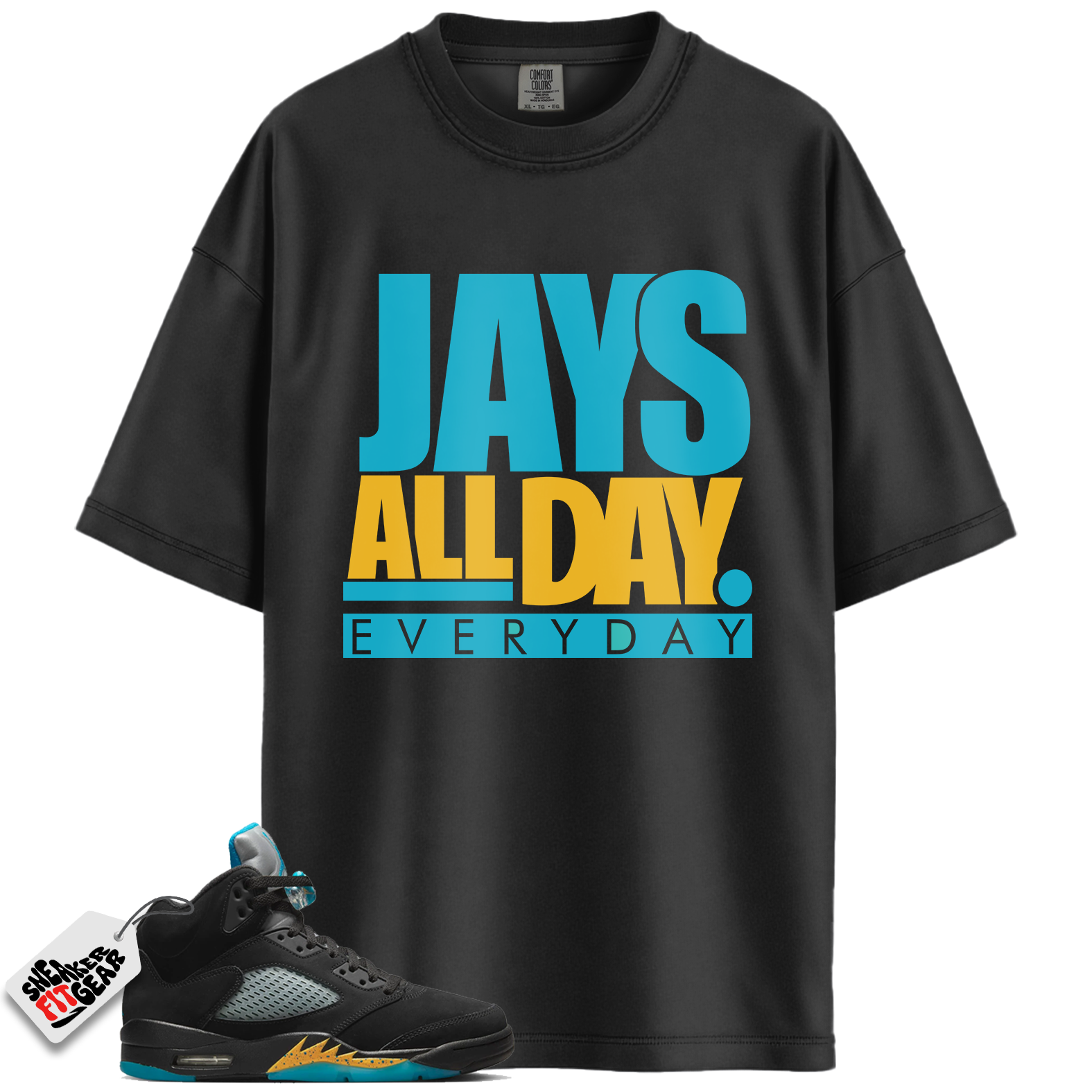 Jordan 5 Retro Aqua Match Shirts, Jays all day Shirt Shirts To Match Jordan 5 Retro Aqua