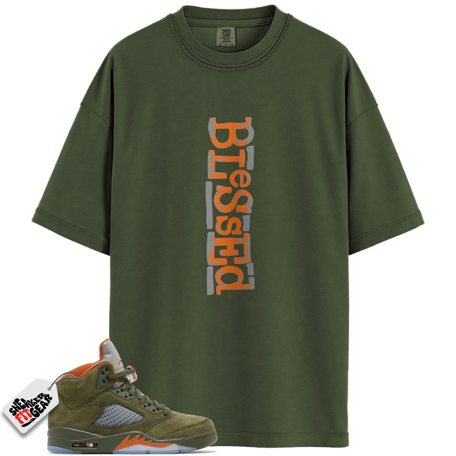 Jordan 5 Retro Olive Match Shirts, B2 Shirts To Match Jordan 5 Retro Olive