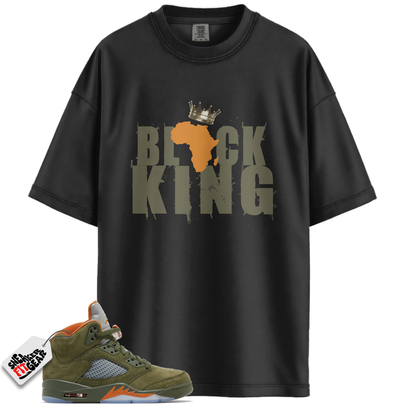 Jordan 5 Retro Olive Match Shirts, Outfit back to school graphic Tees Shirts To Match Jordan 5 Retro Olive Main image