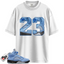 Jordan 5 Retro UNC University Blue Match Shirts, Number 23 CM5 Unisex Shirt Shirts To Match Jordan 5 Retro UNC University Blue