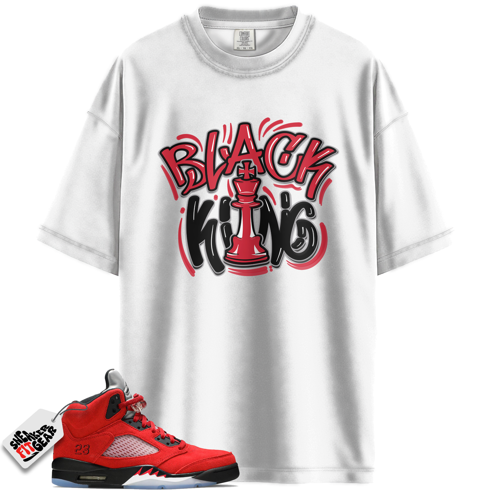 Jordan 5 Retro Toro Bravo Raging Bull Match Shirts, Black King Unisex Shirt Shirts To Match Jordan 5 Retro Toro Bravo Raging Bull