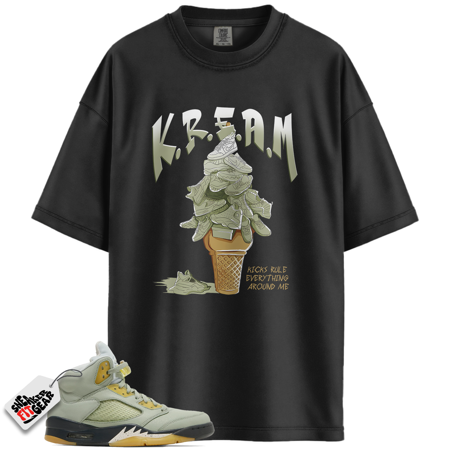 Jordan 5 Retro Jade Horizon Match Shirts, KREAM Unisex Shirts To Match Jordan 5 Retro Jade Horizon Main image