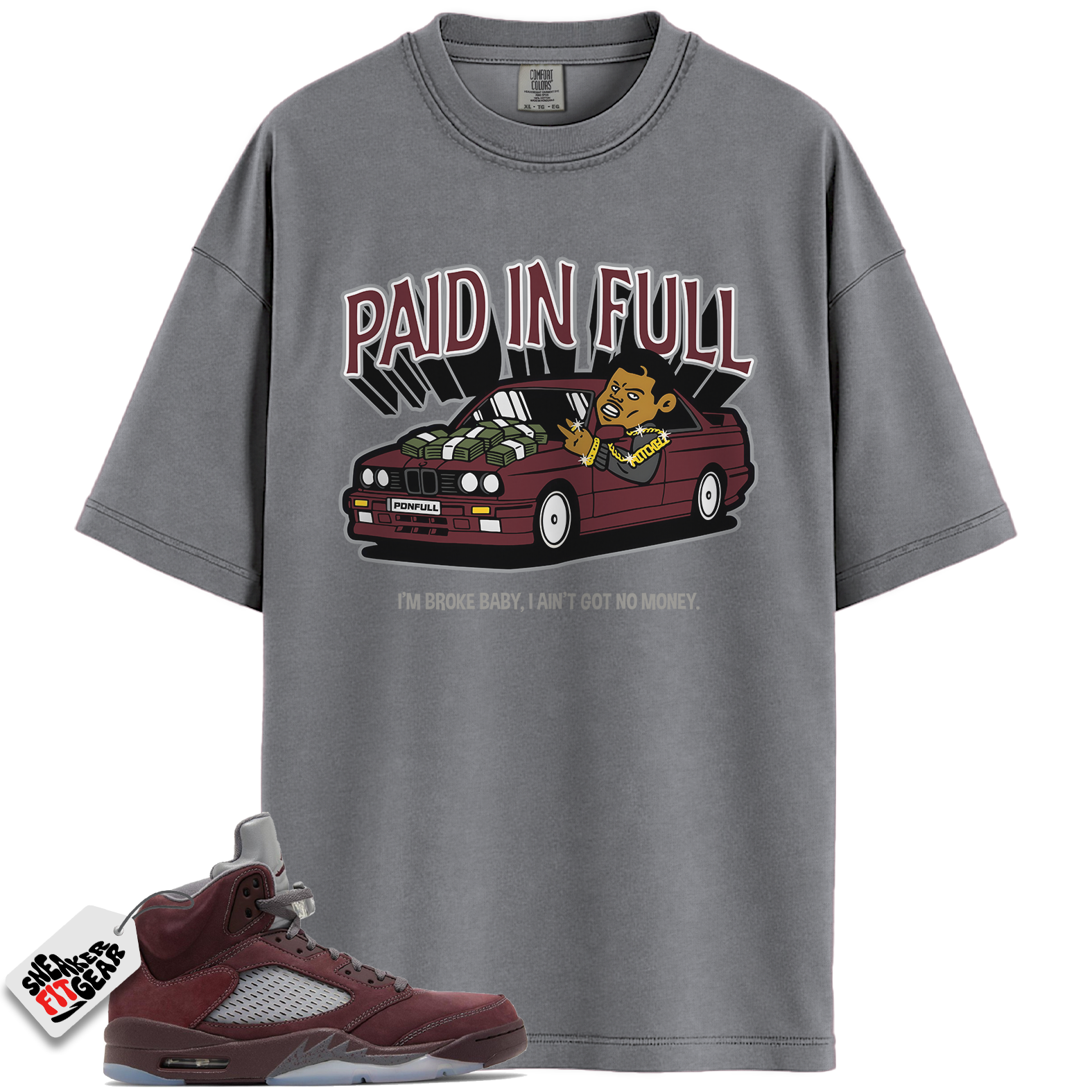 Jordan 5 Retro SE Burgundy Match Shirts, BURGUNDY PAID Shirts To Match Jordan 5 Retro SE Burgundy