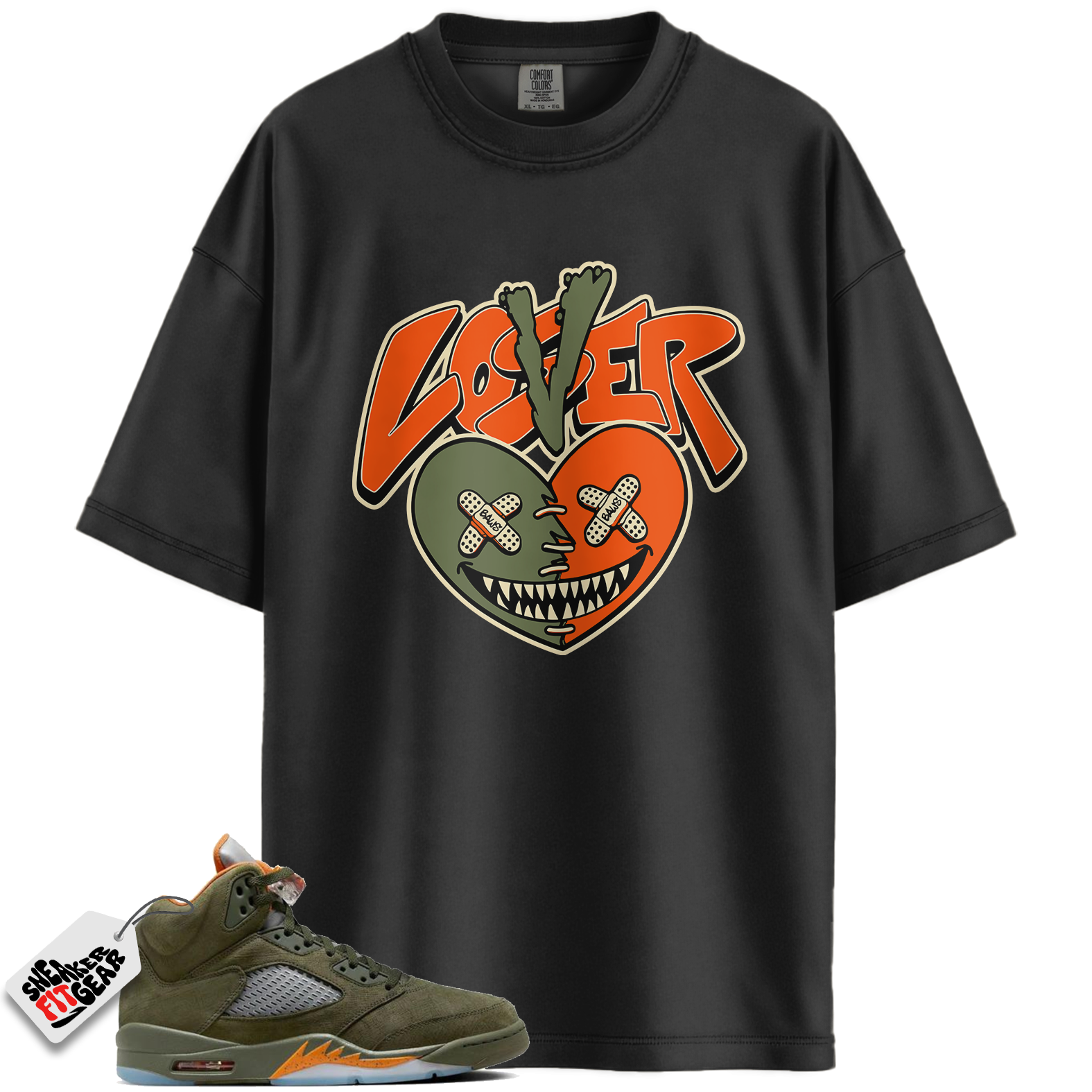 Jordan 5 Retro Olive Match Shirts, Lover Loser Shirts To Match Jordan 5 Retro Olive Main image