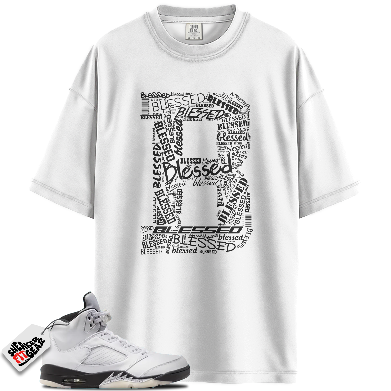 Jordan 5 Retro Reverse Metallic Match Shirts, Blessed B Shirts To Match Jordan 5 Retro Reverse Metallic