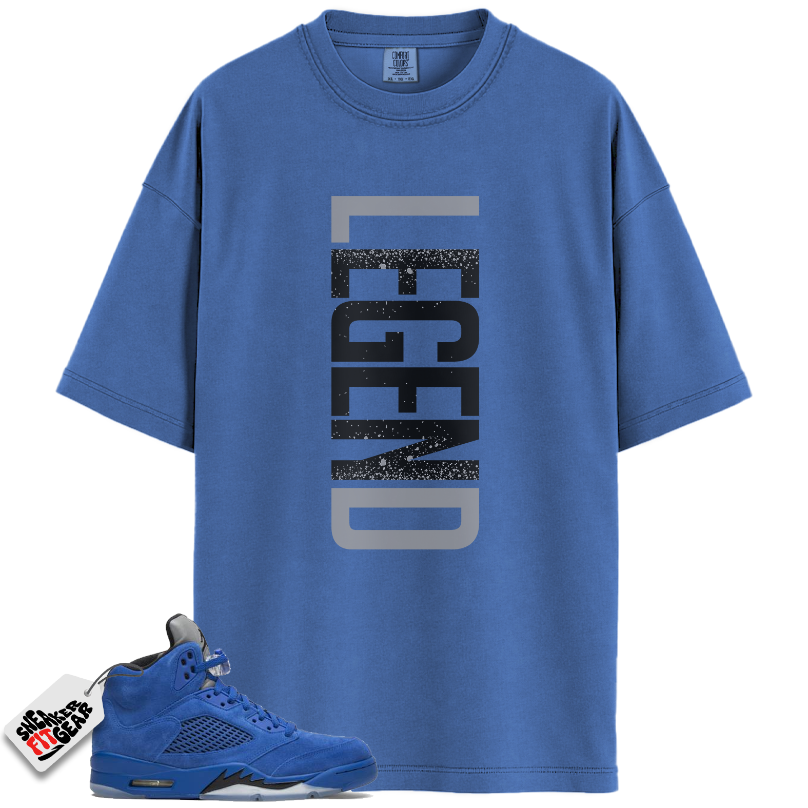Jordan 5 Retro Blue Suede Match Shirts, LENGEND Shirts To Match Jordan 5 Retro Blue Suede Main image