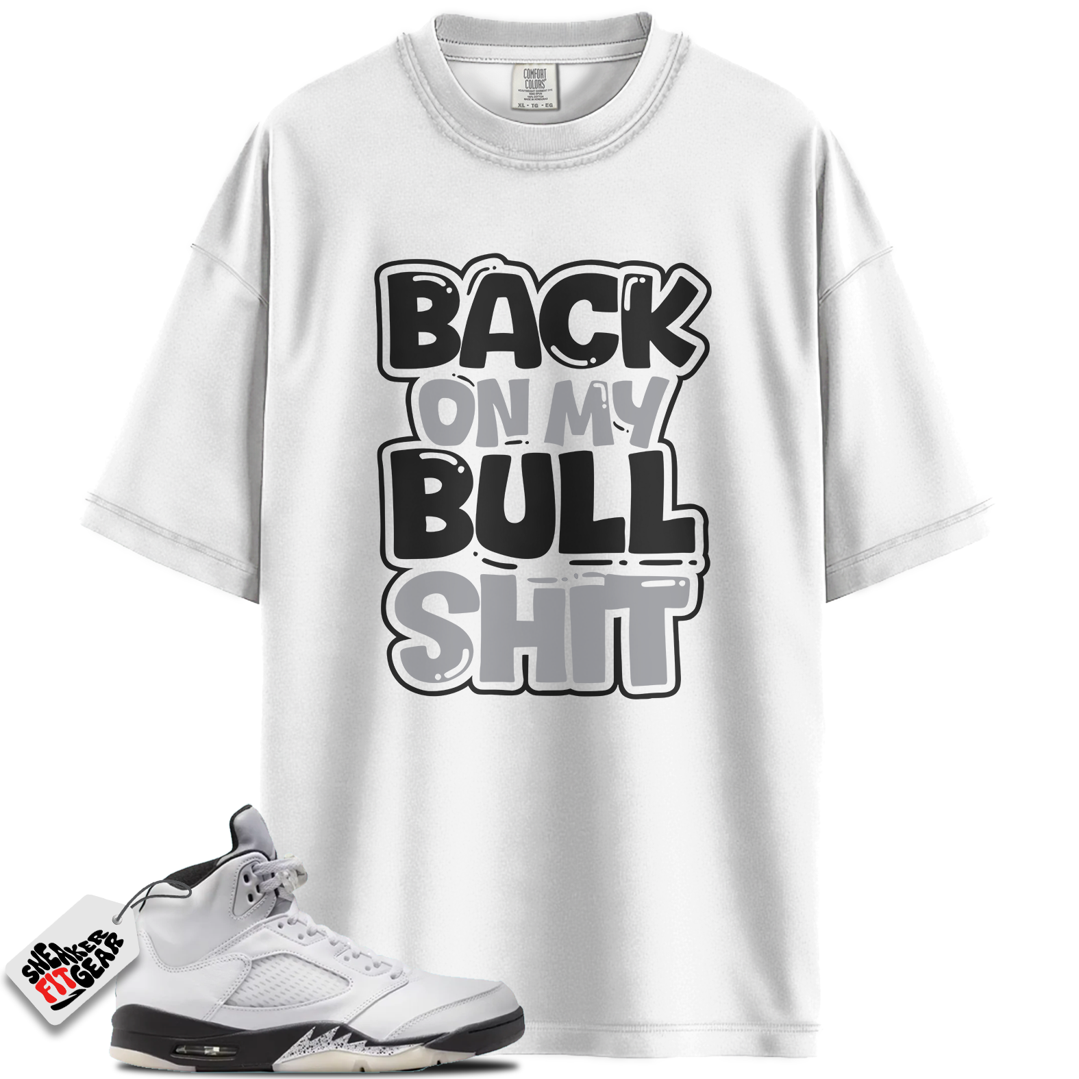 Jordan 5 Retro Reverse Metallic Match Shirts, BULL SHIT Shirts To Match Jordan 5 Retro Reverse Metallic