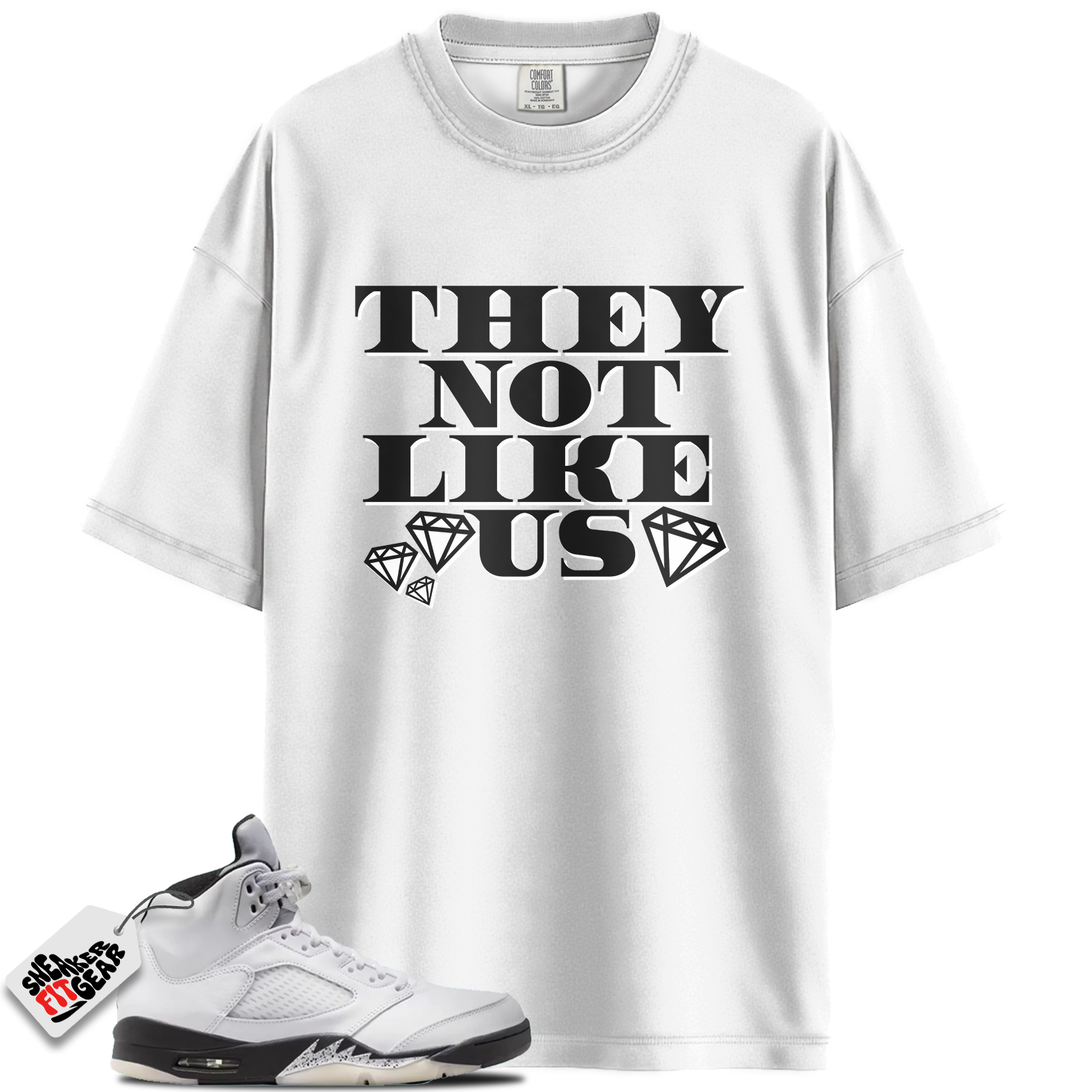 Jordan 5 Retro Reverse Metallic Match Shirts, They Not Like Us Shirts To Match Jordan 5 Retro Reverse Metallic Main image