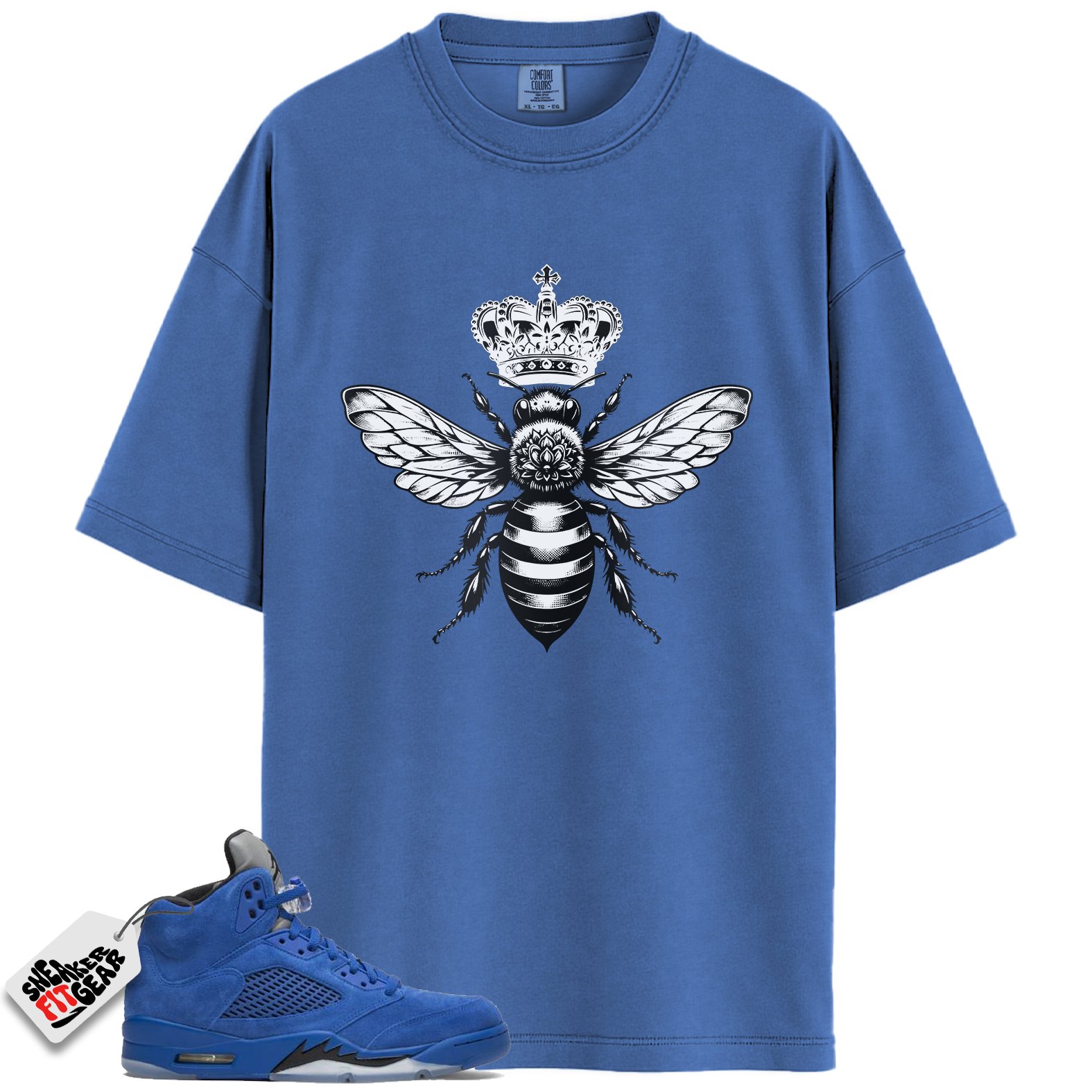 Jordan 5 Retro Blue Suede Match Shirts, Bee Shirts To Match Jordan 5 Retro Blue Suede