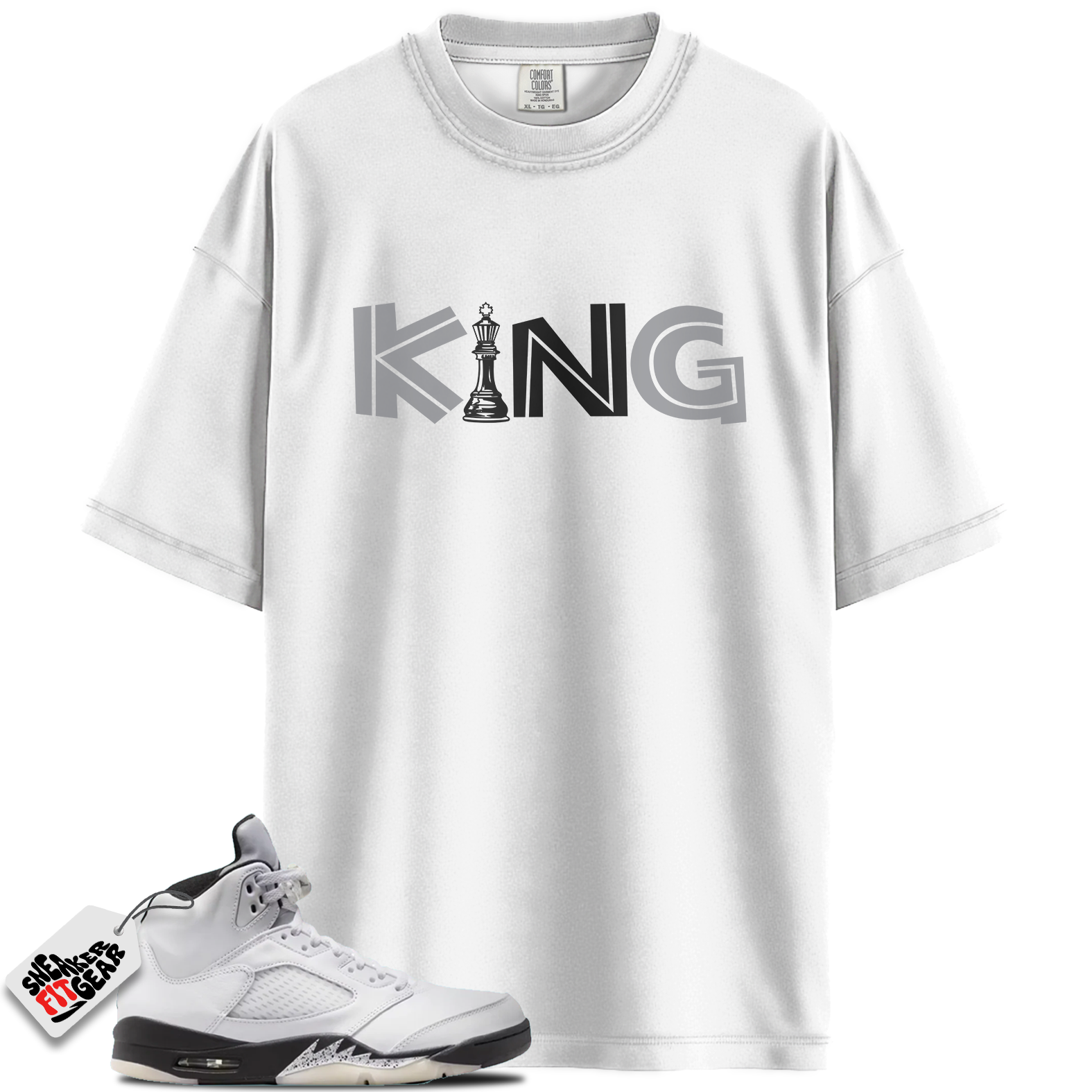 Jordan 5 Retro Reverse Metallic Match Shirts, KING Shirts To Match Jordan 5 Retro Reverse Metallic