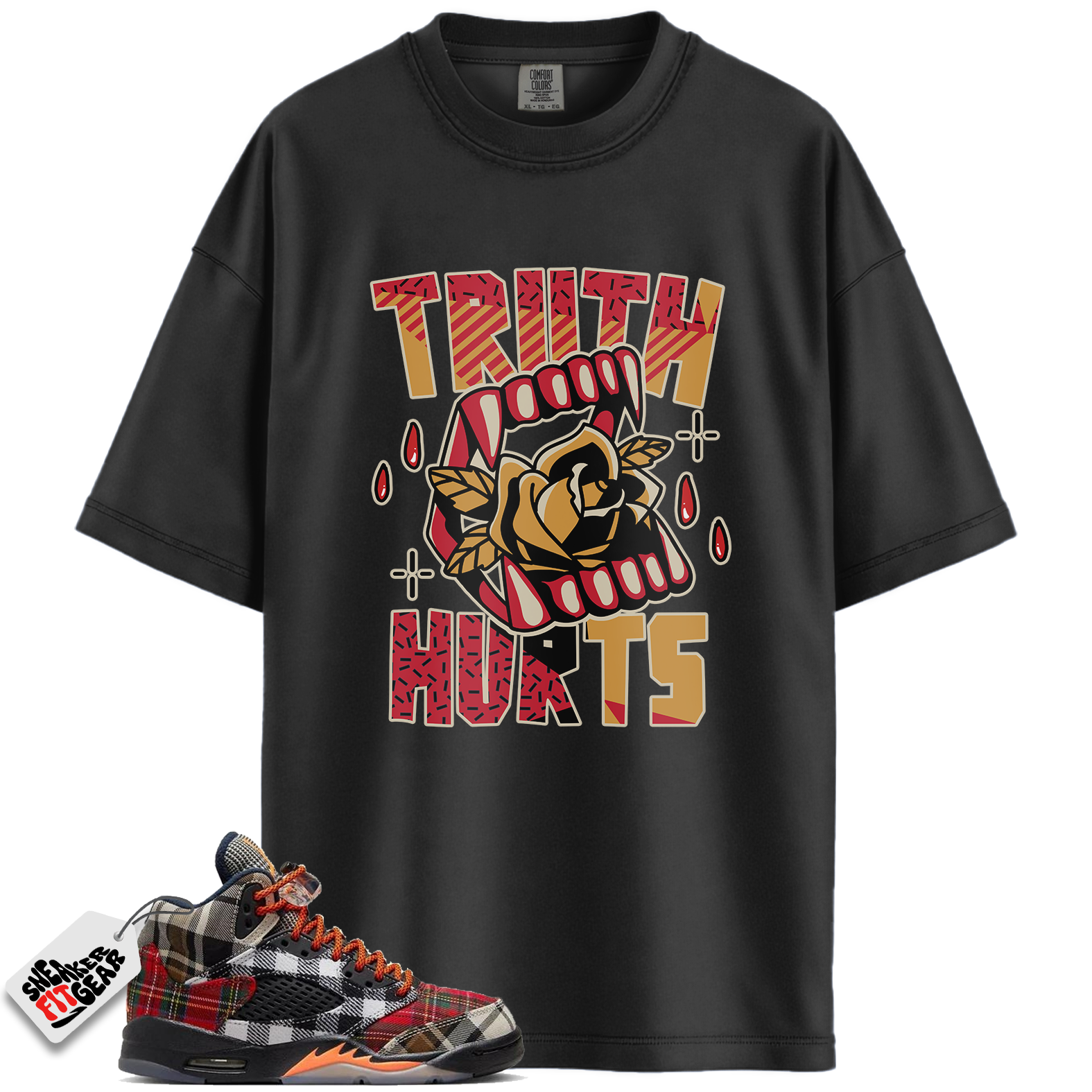 Jordan 5 Retro Plaid Match Shirts, Truth Hurts Shirts To Match Jordan 5 Retro Plaid
