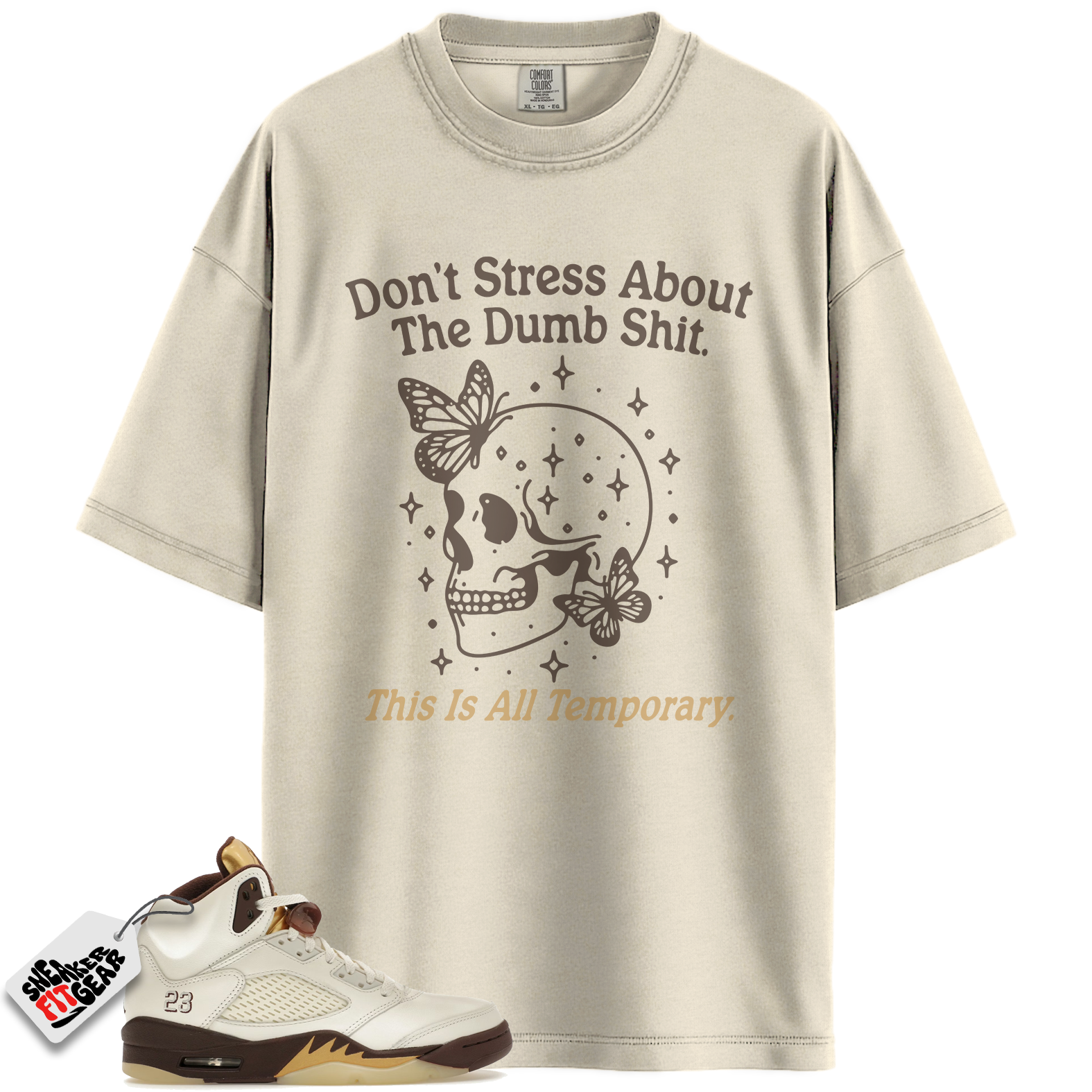 Women's Jordan 5 Retro Golden Ticket Match Shirts, This Don't Stress Shirts To Match Women's Jordan 5 Retro Golden Ticket Main image