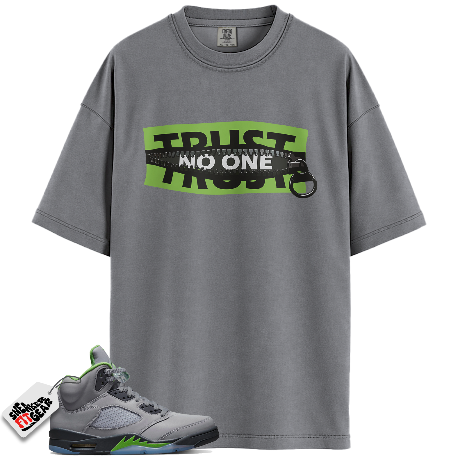 Jordan 5 Retro Green Bean Match Shirts, Trust NoOne Shirts To Match Jordan 5 Retro Green Bean