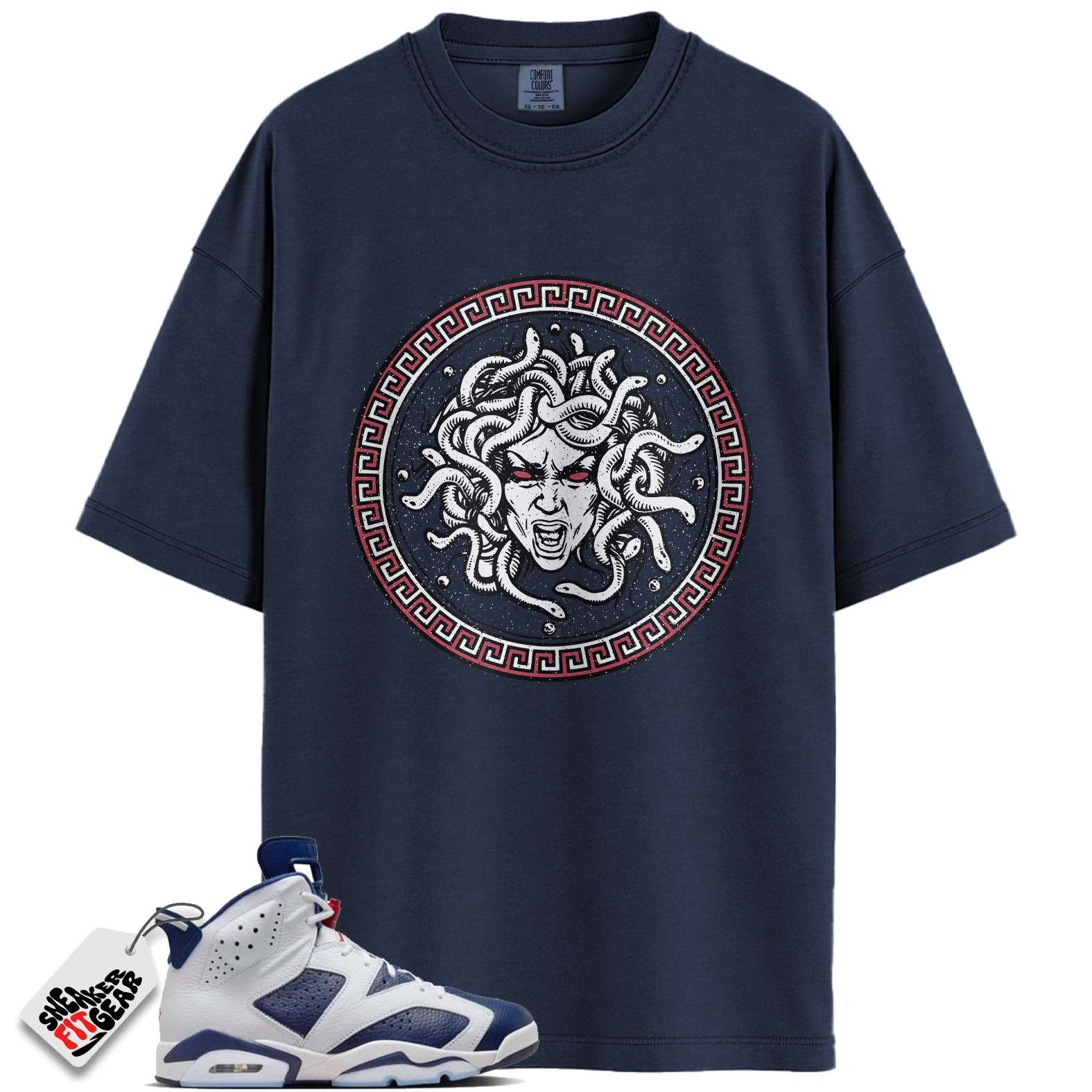 Jordan 6 Retro Olympic Match Shirts, Medusa Shirt To Match Jordan 6 Retro Olympic