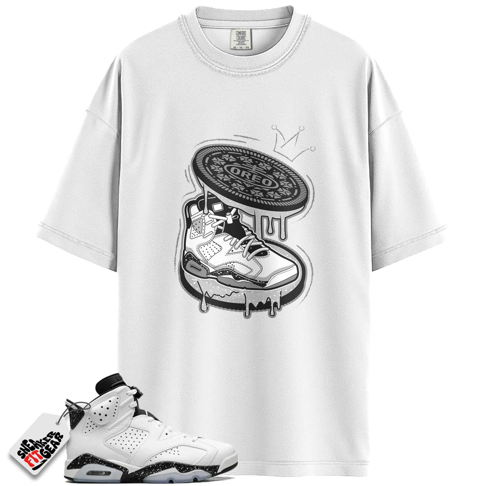 Jordan 6 Retro Reverse Oreo Match Shirts, Cookies Gray To Match Jordan 6 Retro Reverse Oreo