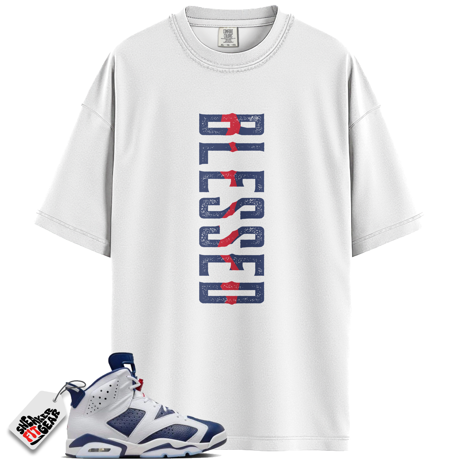 Jordan 6 Retro Olympic Match Shirts, Blessed Shirt To Match Jordan 6 Retro Olympic