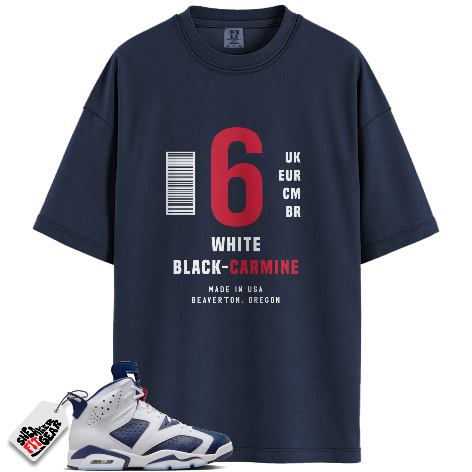 Jordan 6 Retro Olympic Match Shirts, Box Label Shirt To Match Jordan 6 Retro Olympic