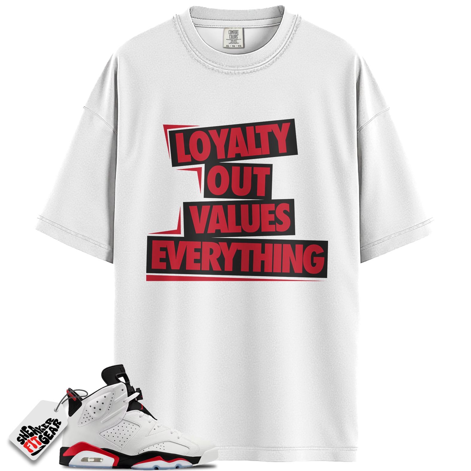 Jordan 6 Retro Fire Red Match Shirts, LOVE To Match Jordan 6 Retro Fire Red