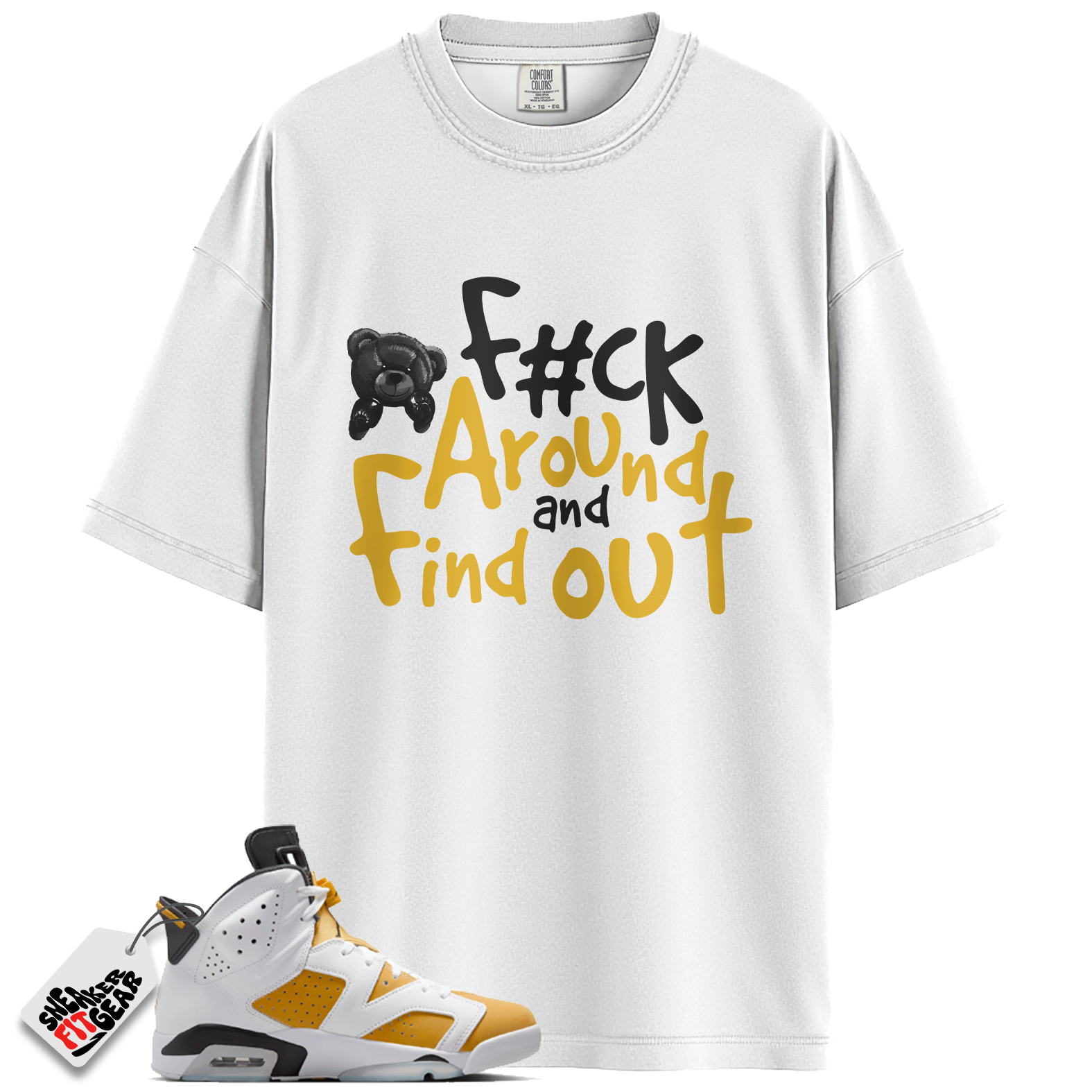 Jordan 6 Retro Yellow Ochre Match Shirts, FCK To Match Jordan 6 Retro Yellow Ochre