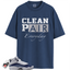 Jordan 6 Rings White Midnight Navy Match Shirts, Clean Pair Sneaker Tees To Match Jordan 6 Rings White Midnight Navy