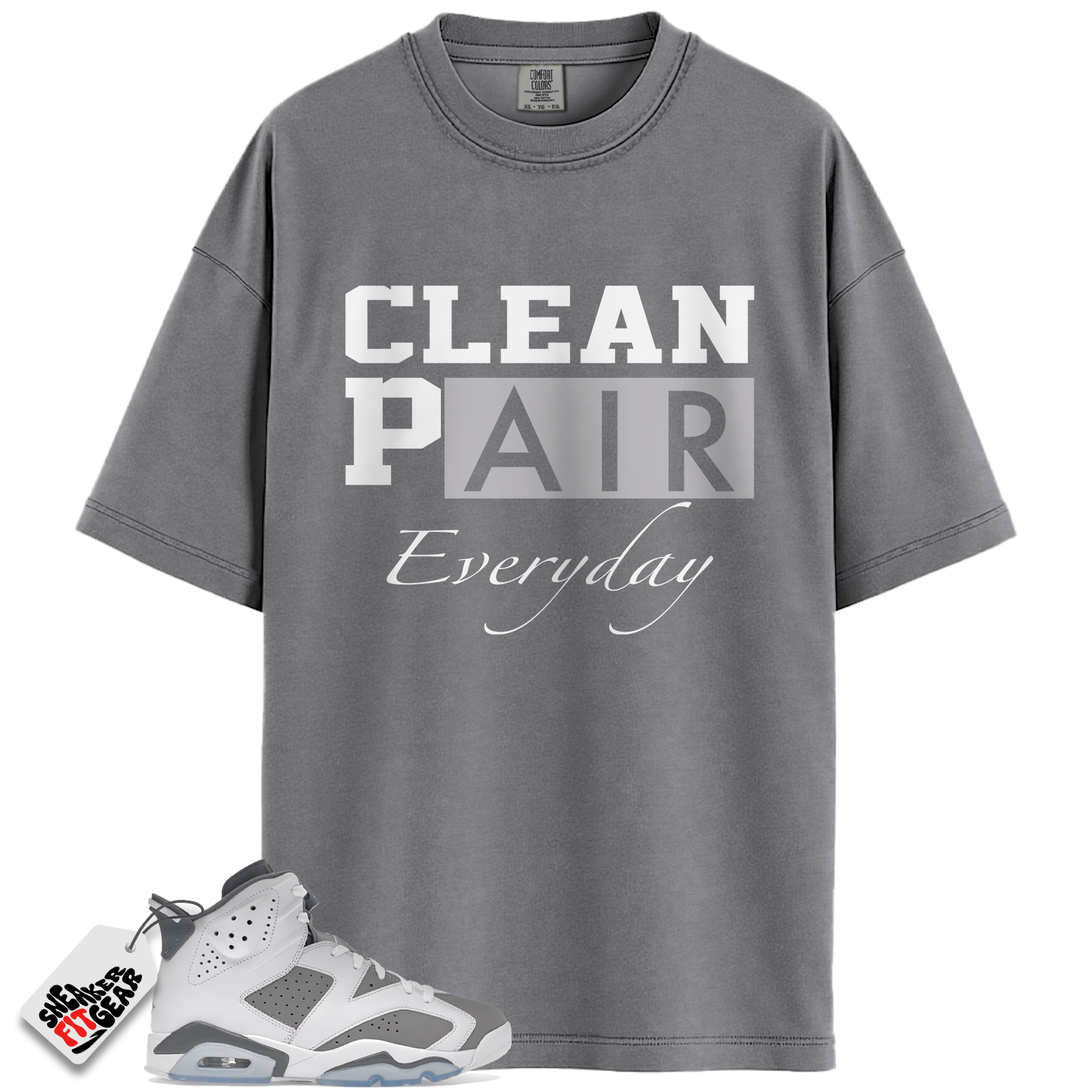 Jordan 6 Retro Cool Grey Match Shirts, Clean Pair Sneaker Tees To Match Jordan 6 Retro Cool Grey
