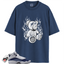 Jordan 6 Rings White Midnight Navy Match Shirts, LIT To Match Jordan 6 Rings White Midnight Navy