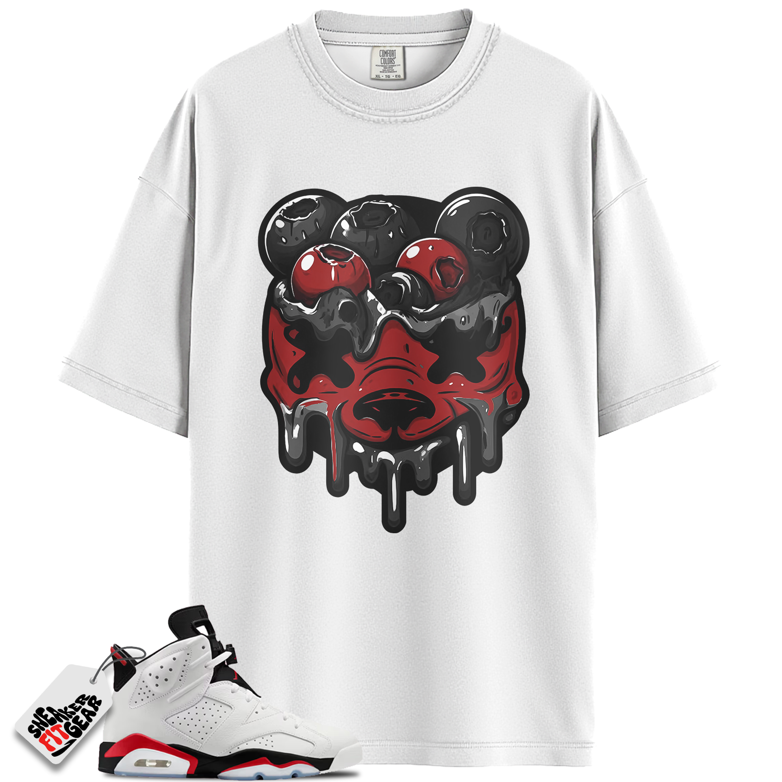 Jordan 6 Retro Fire Red Match Shirts, DBEAR To Match Jordan 6 Retro Fire Red Main image
