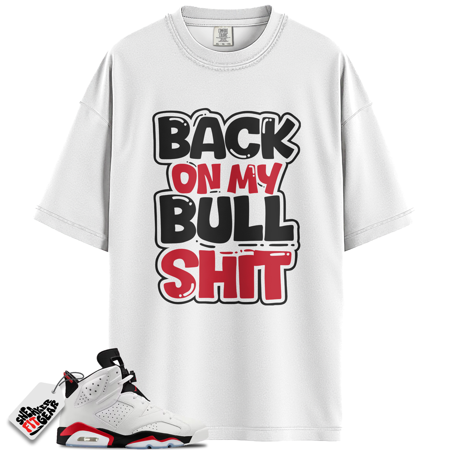 Jordan 6 Retro Fire Red Match Shirts, BULL To Match Jordan 6 Retro Fire Red