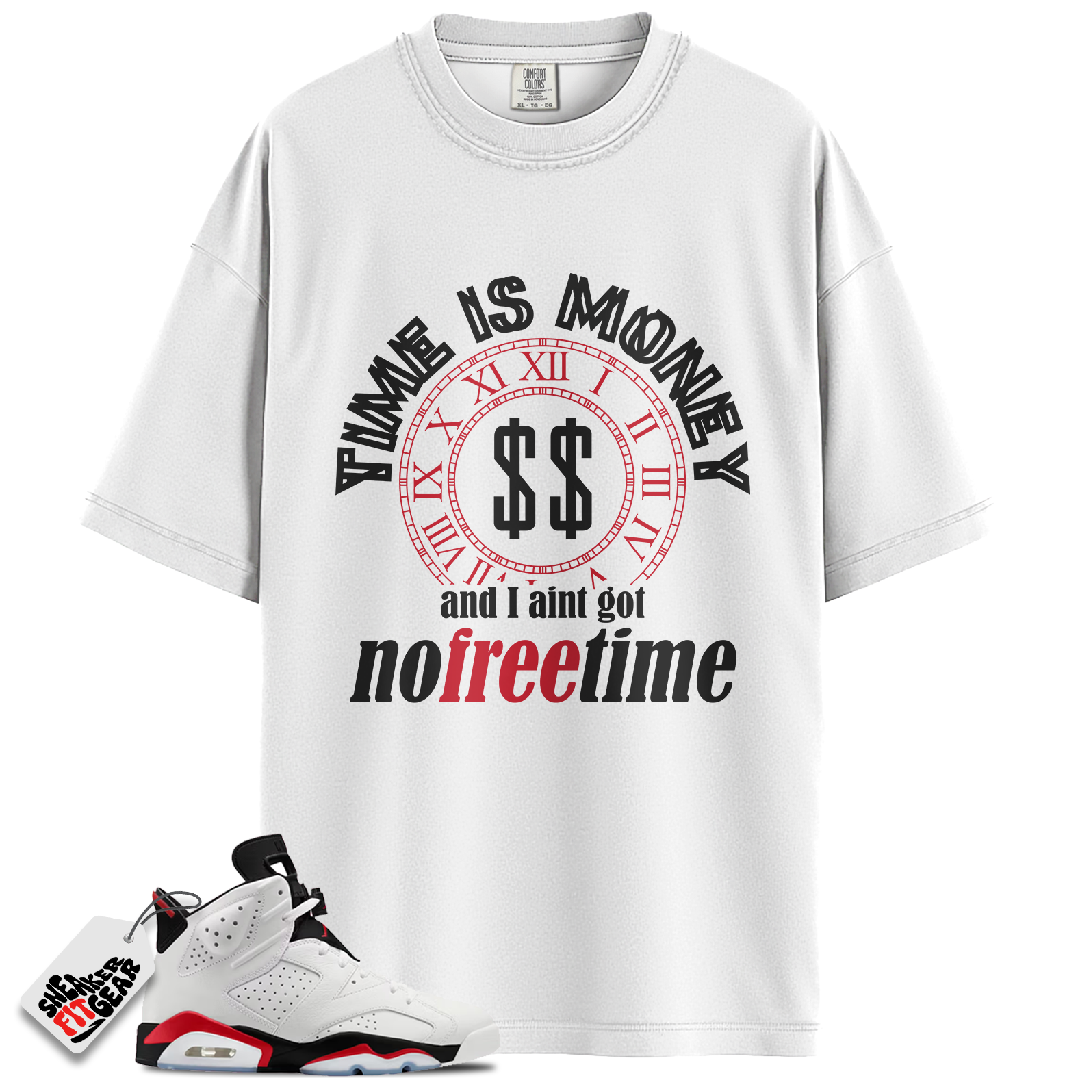 Jordan 6 Retro Fire Red Match Shirts, FREE To Match Jordan 6 Retro Fire Red