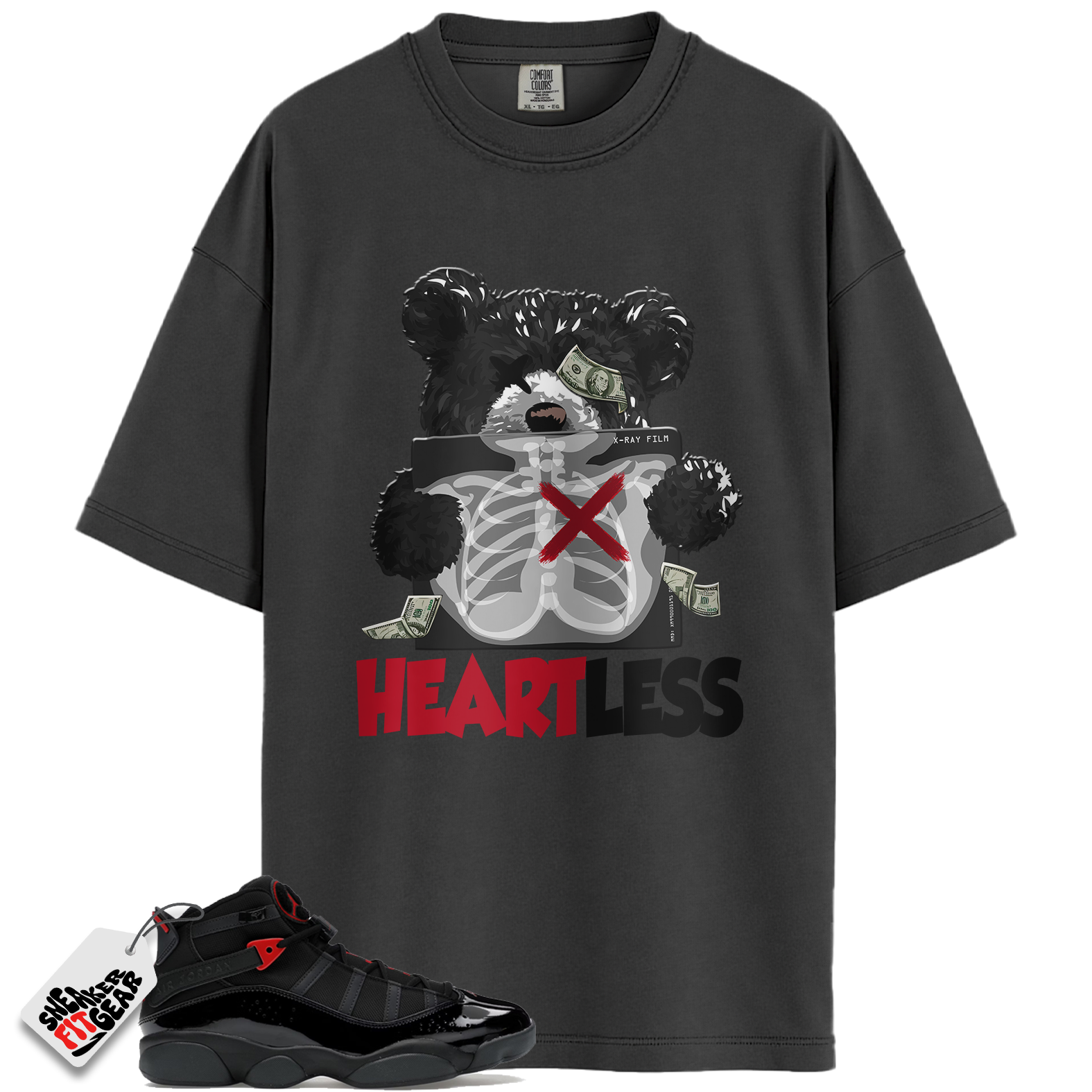 Jordan 6 Rings Anthracite Match Shirts, HEART To Match Jordan 6 Rings Anthracite