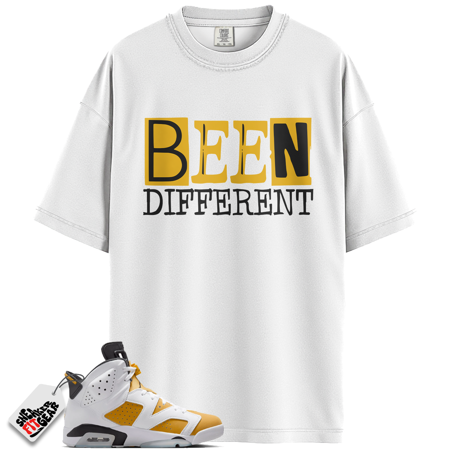 Jordan 6 Retro Yellow Ochre Match Shirts, BEEN To Match Jordan 6 Retro Yellow Ochre Main image