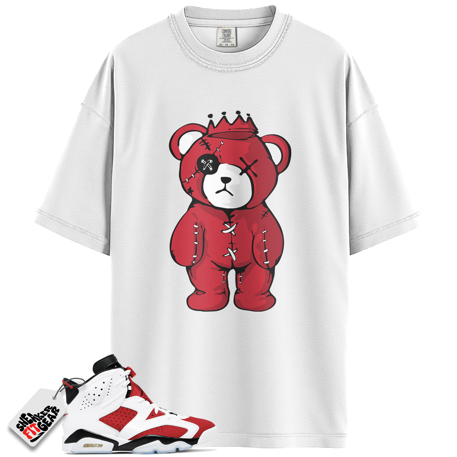 Jordan 6 Retro Carmine Match Shirts, CROWN Shirt To Match Jordan 6 Retro Carmine Main image
