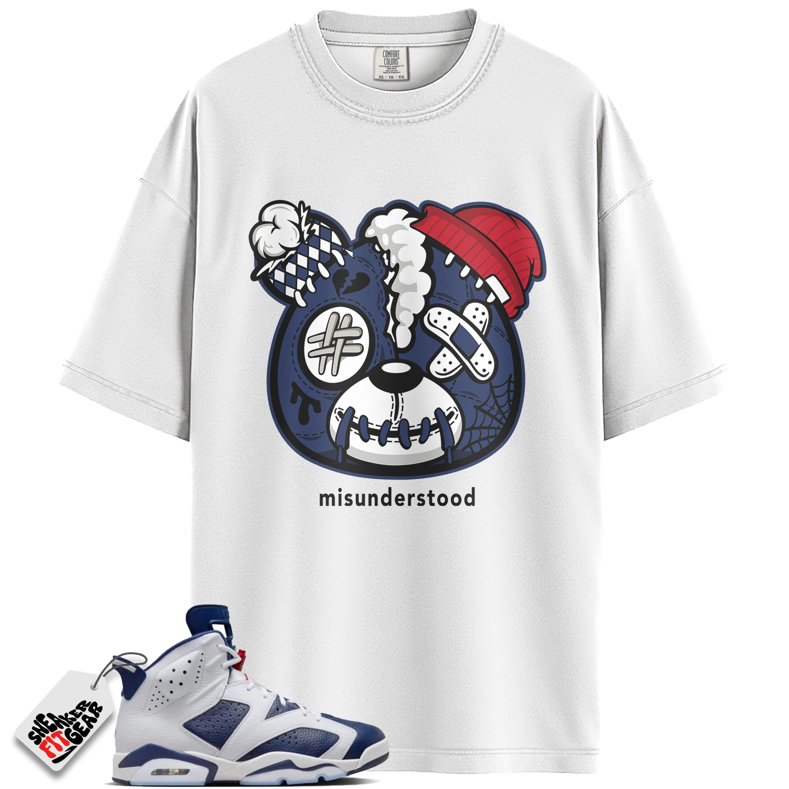 Jordan 6 Retro Olympic Match Shirts, Teddy Bear Shirt To Match Jordan 6 Retro Olympic